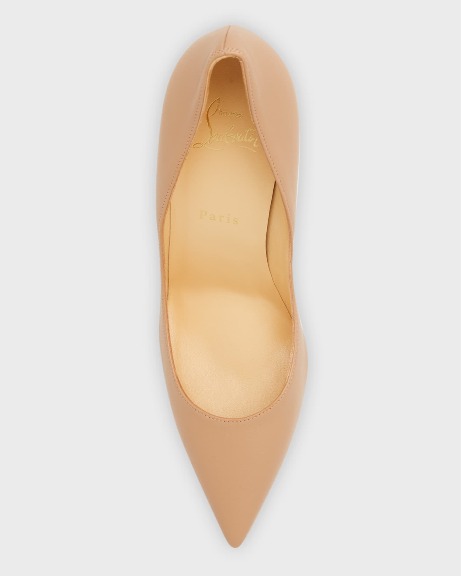 Christian Louboutin Apostrophy Leather Pointed Red Sole Pumps Neiman Marcus