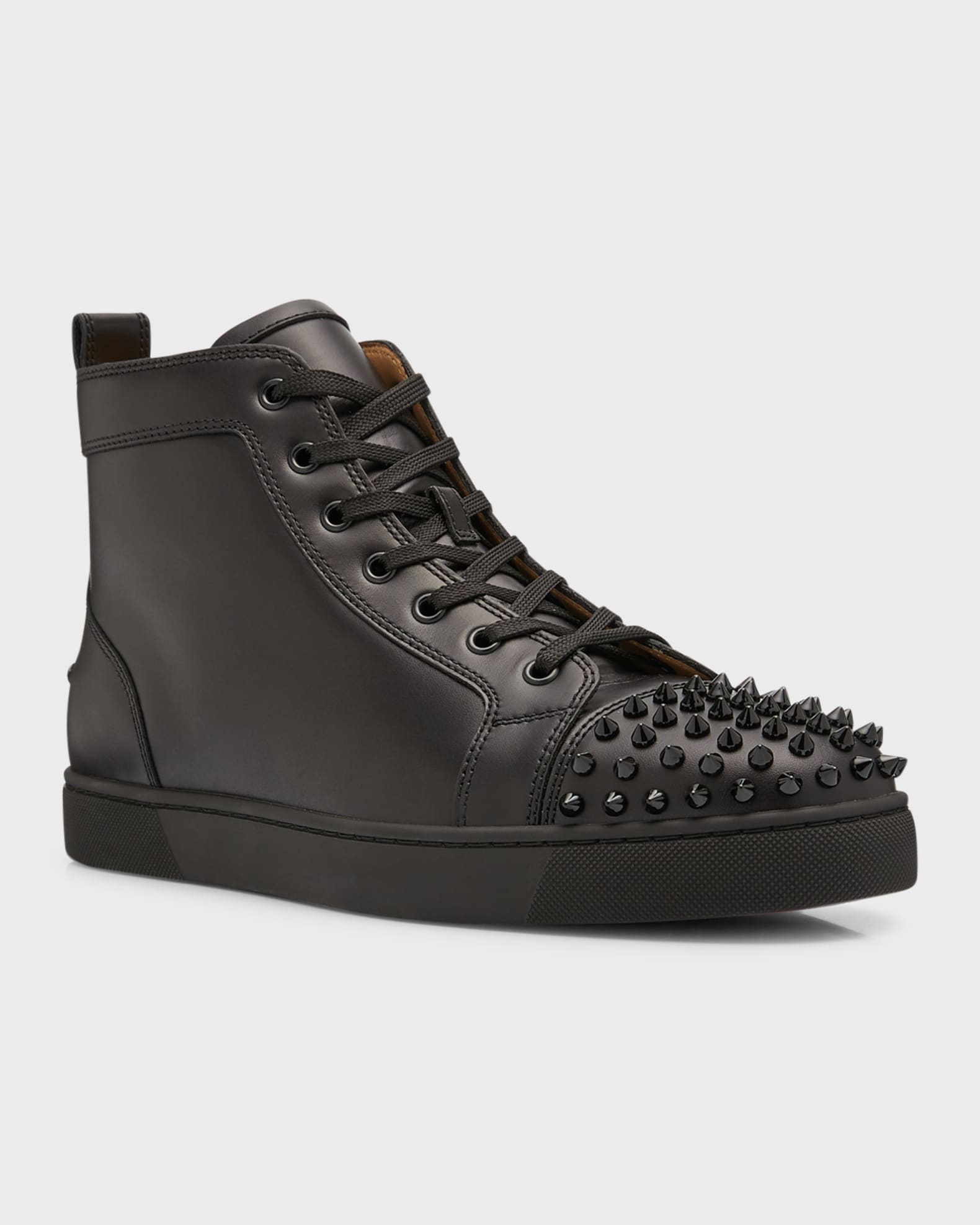 Christian louboutin spike high top trainers