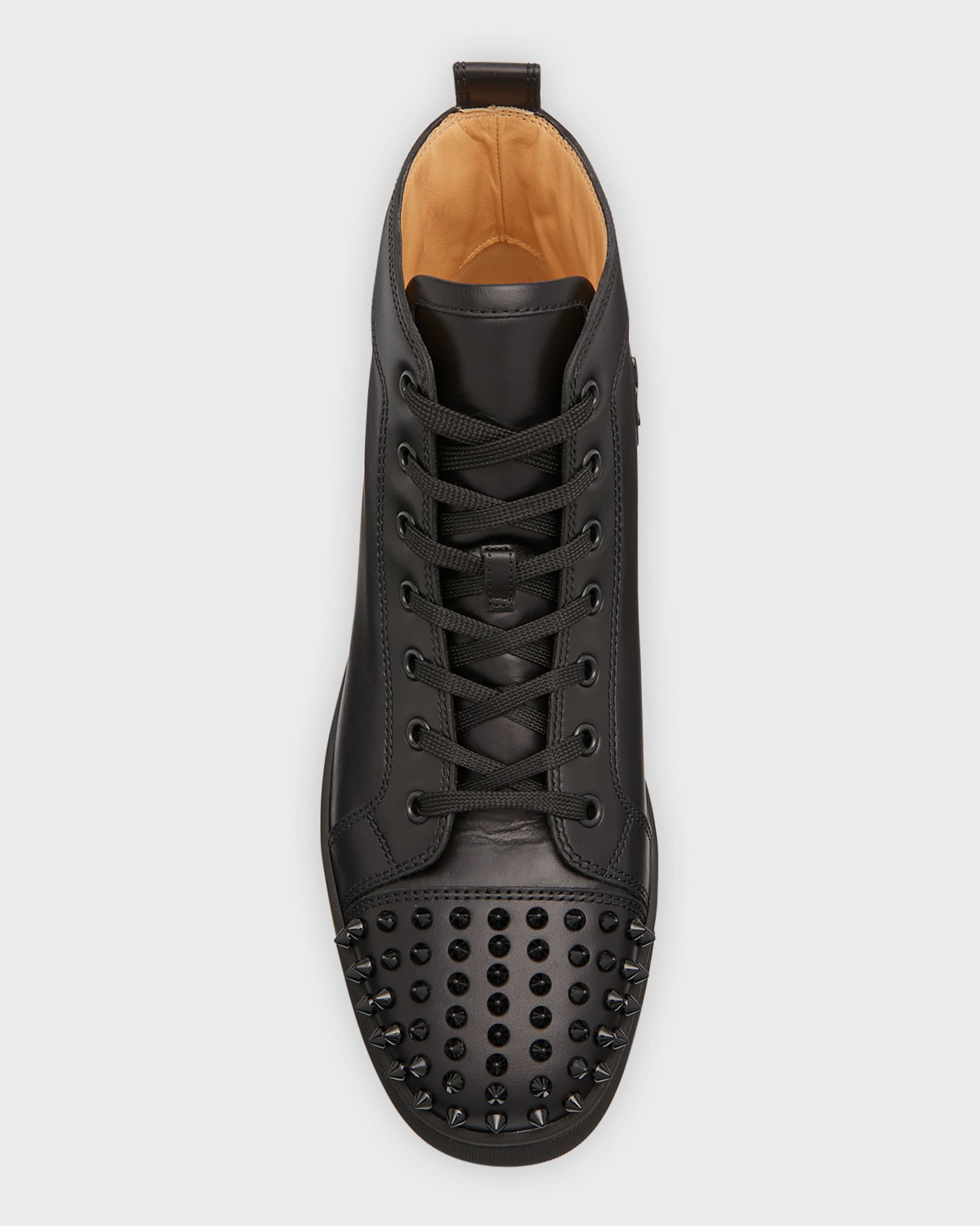 やからマンChristian Louboutin Louis Spikes Christian Louboutin Men's Lou Spikes High-Top Sneakers