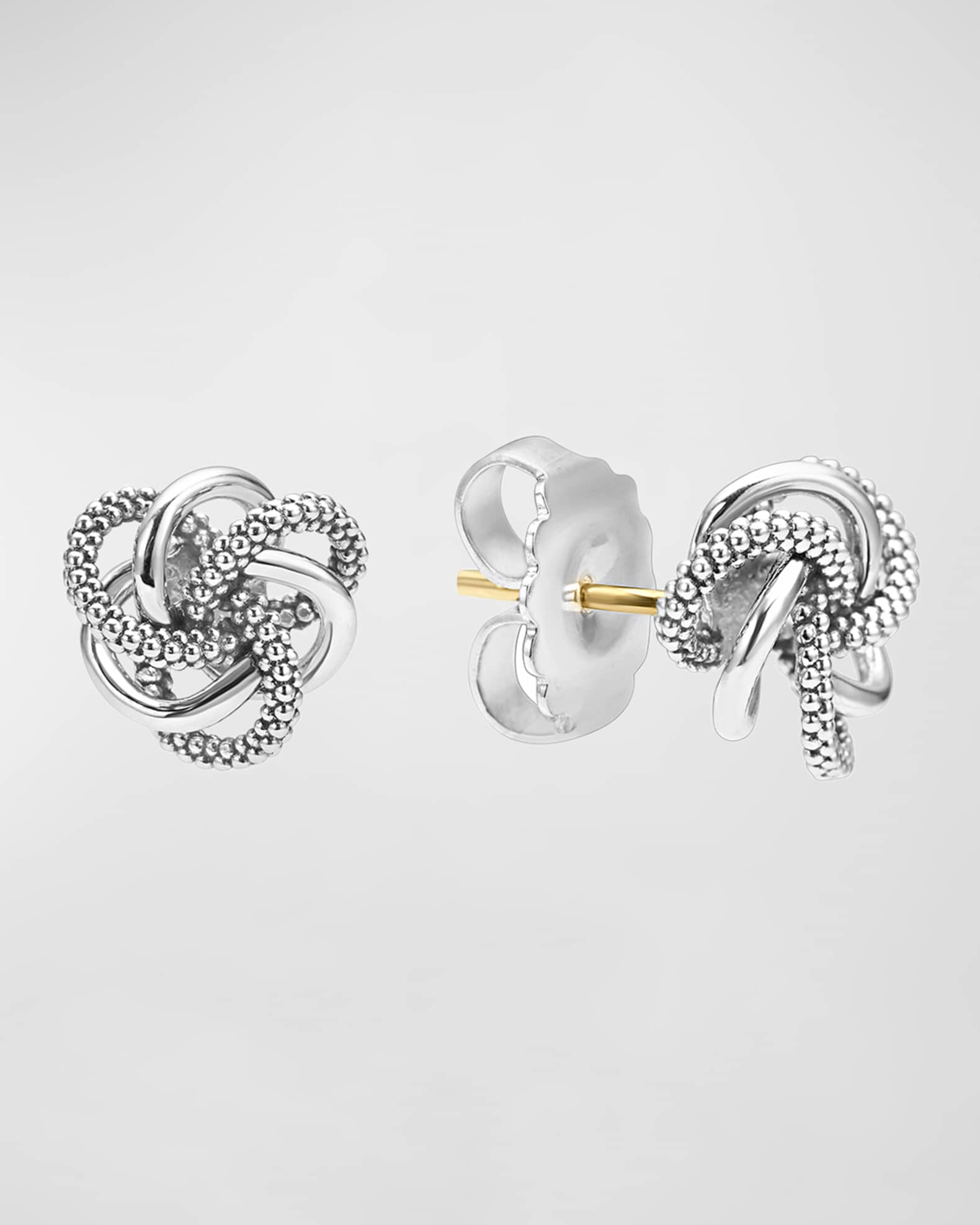 Lagos love knot outlet stud earrings