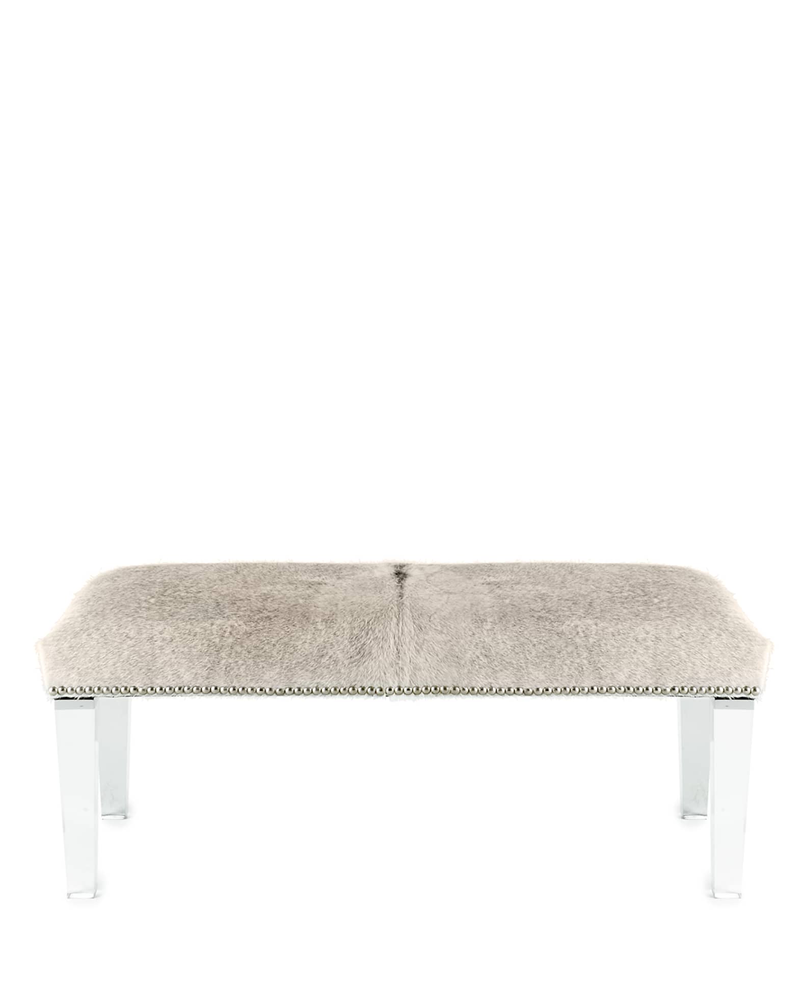 Brindle 47"L Hairhide Bench 1
