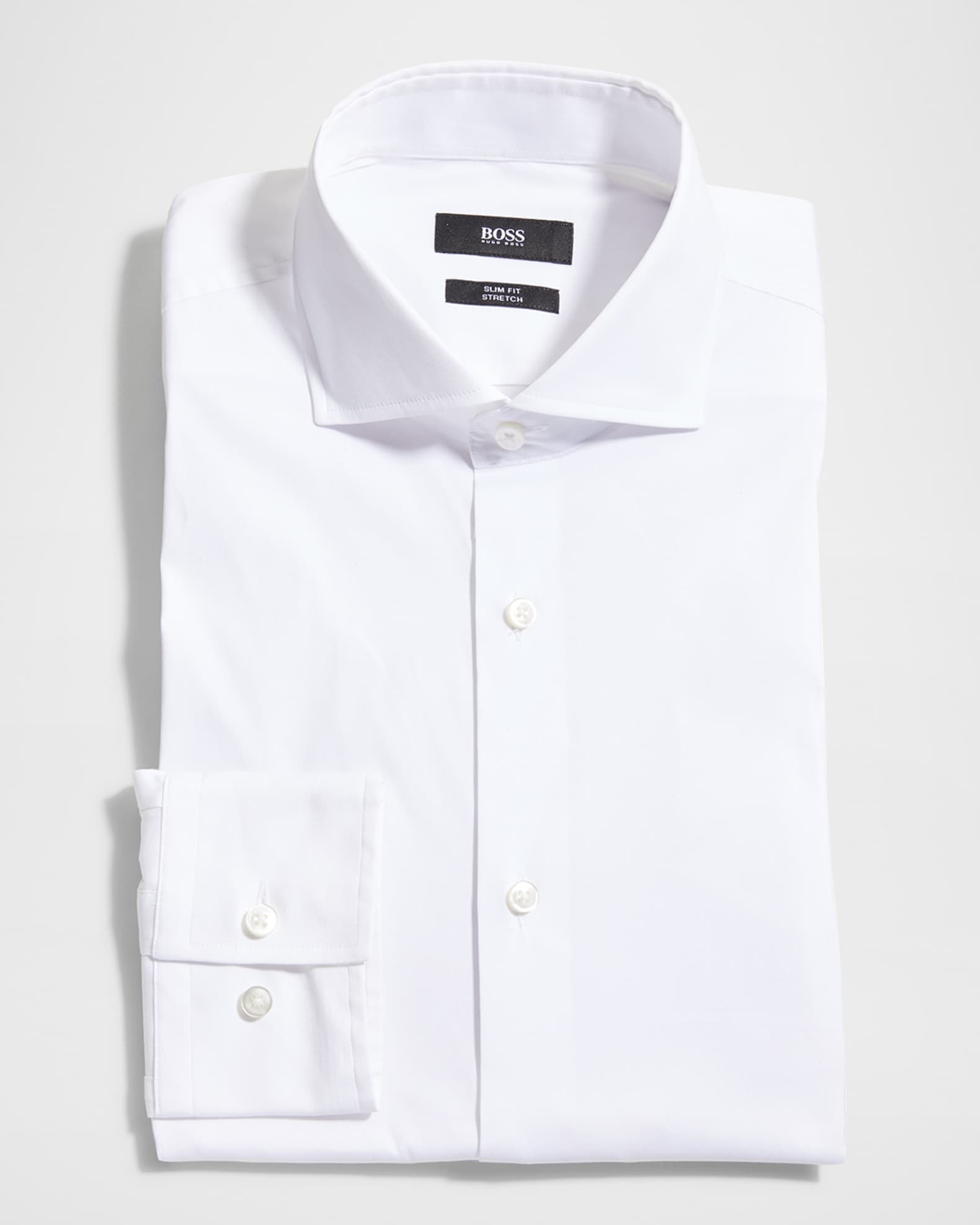 Men's Jason Basic Slim-Fit Solid Stretch Dress Shirt 0