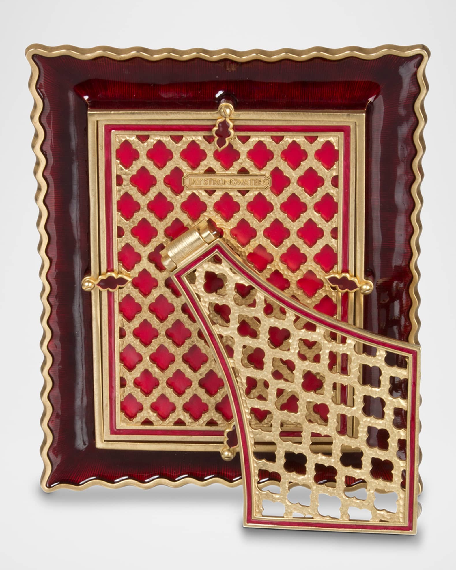 Jay Strongwater Blair Ruffled Edge Picture Frame, 5" x 7" Neiman Marcus