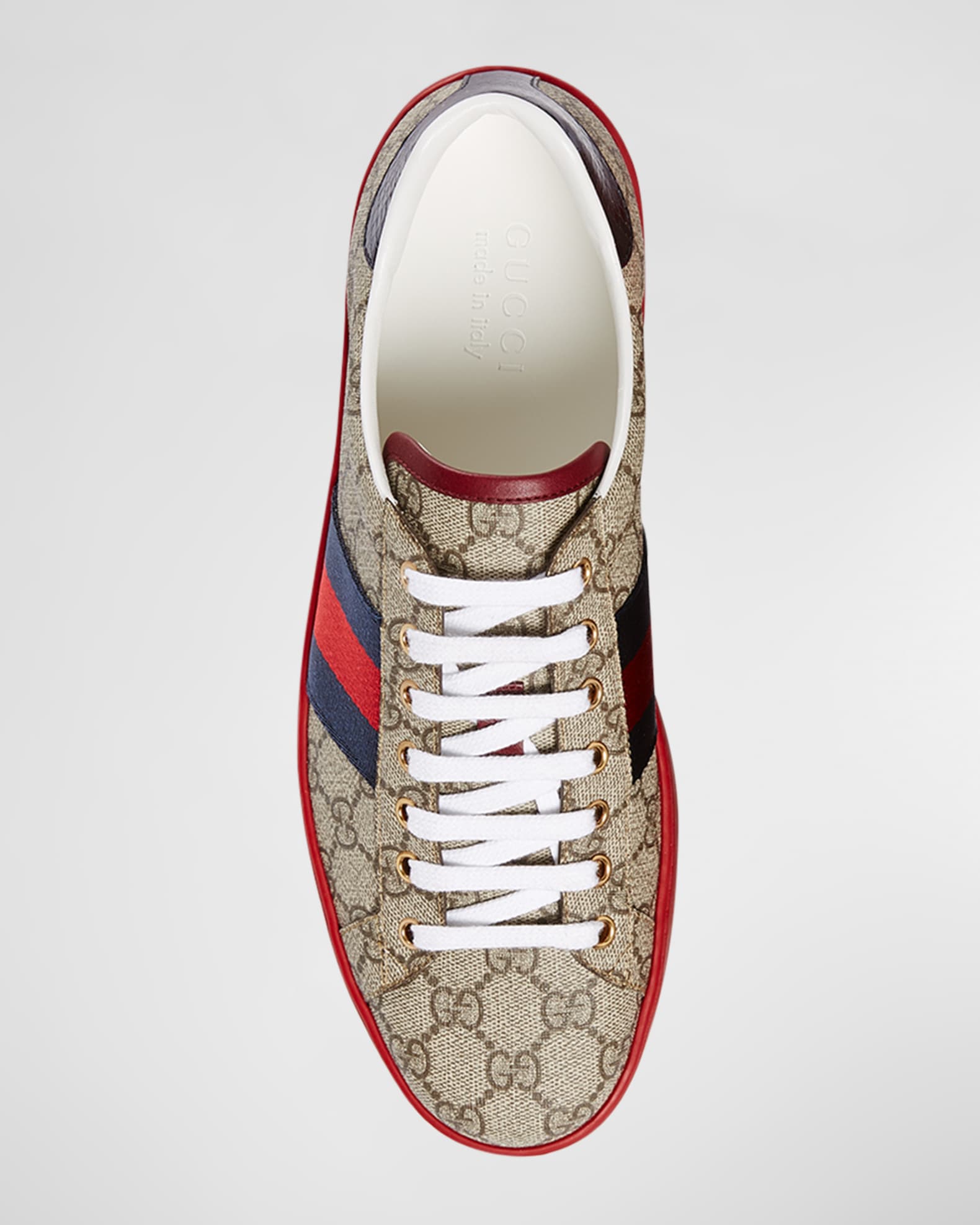 Gucci Men's Ace GG Supreme Fabric Sneakers