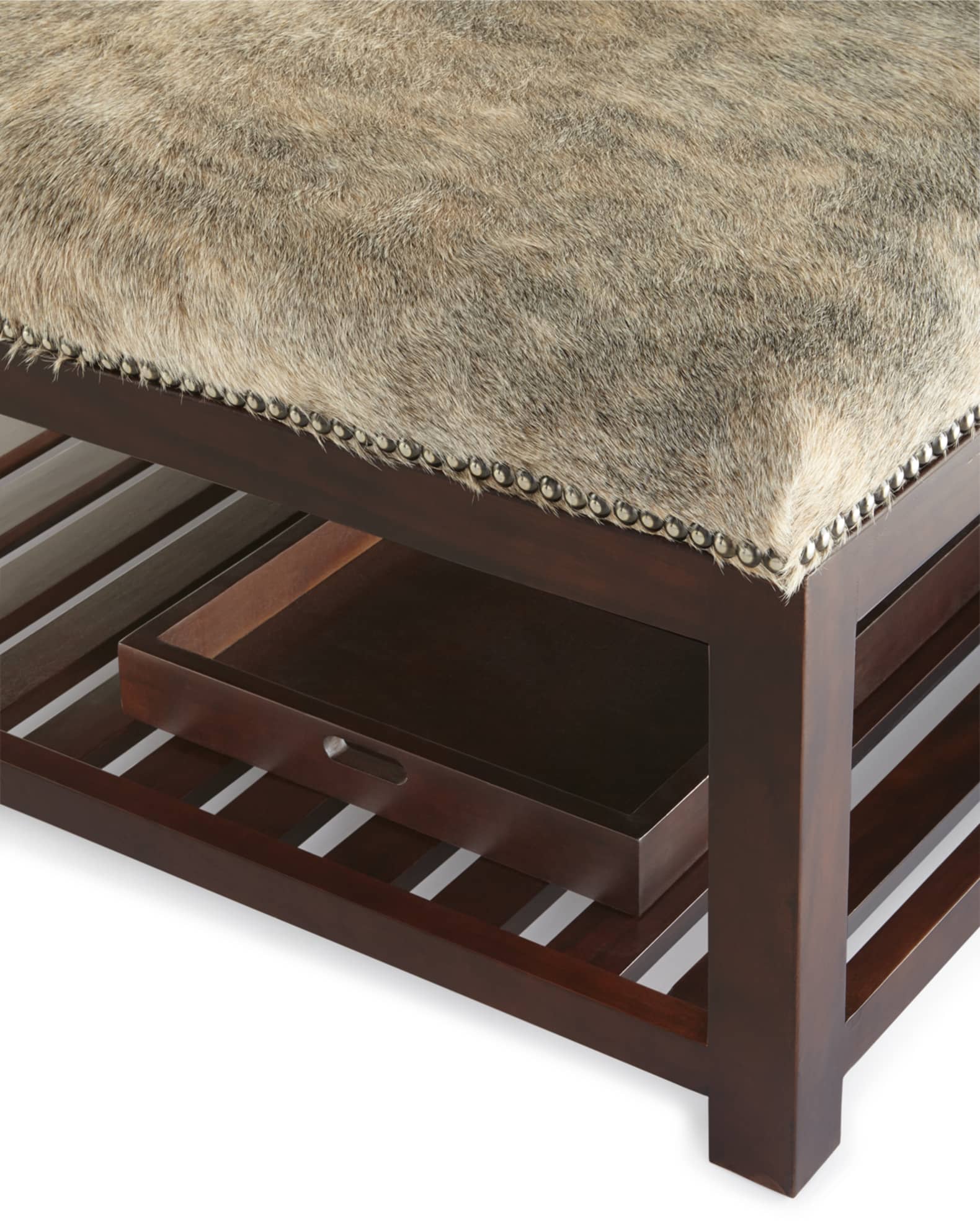 Brody Hairhide Ottoman 1