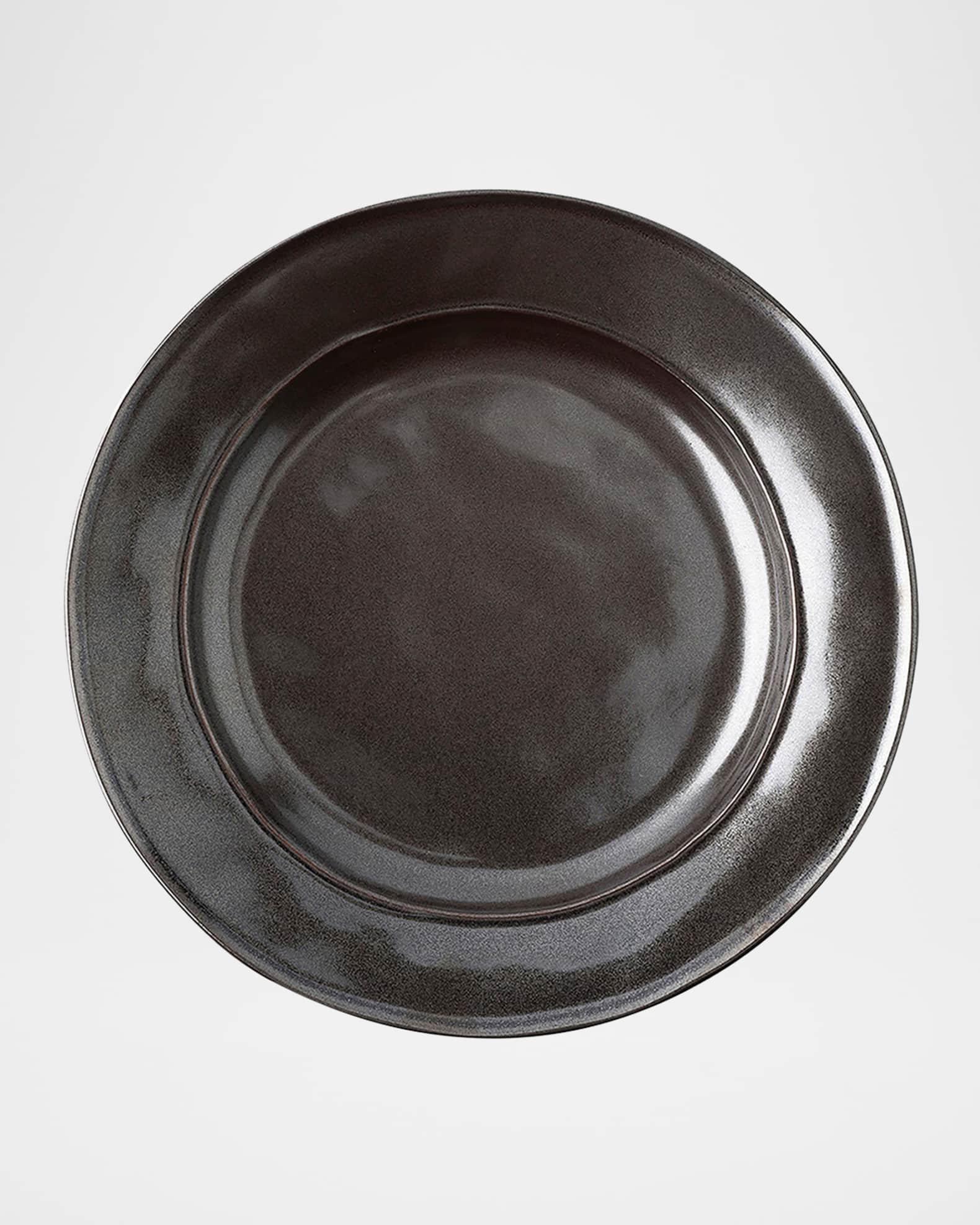 Pewter Stoneware Dinner Plate 0