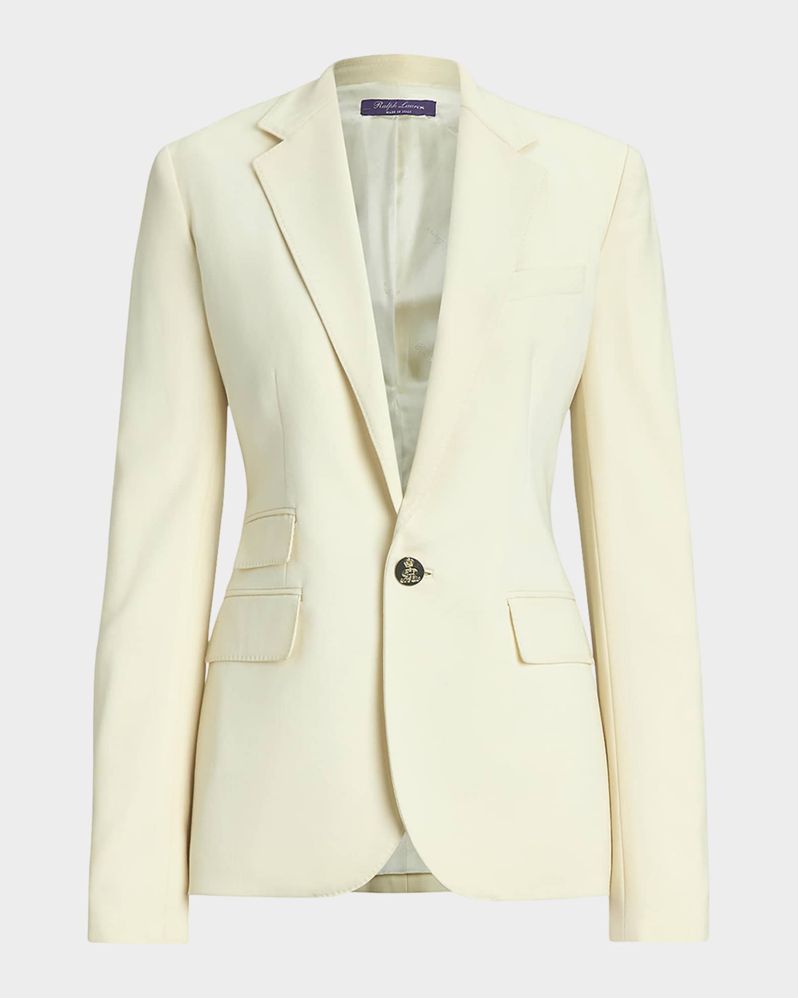 Parker One-Button Wool Jacket 0