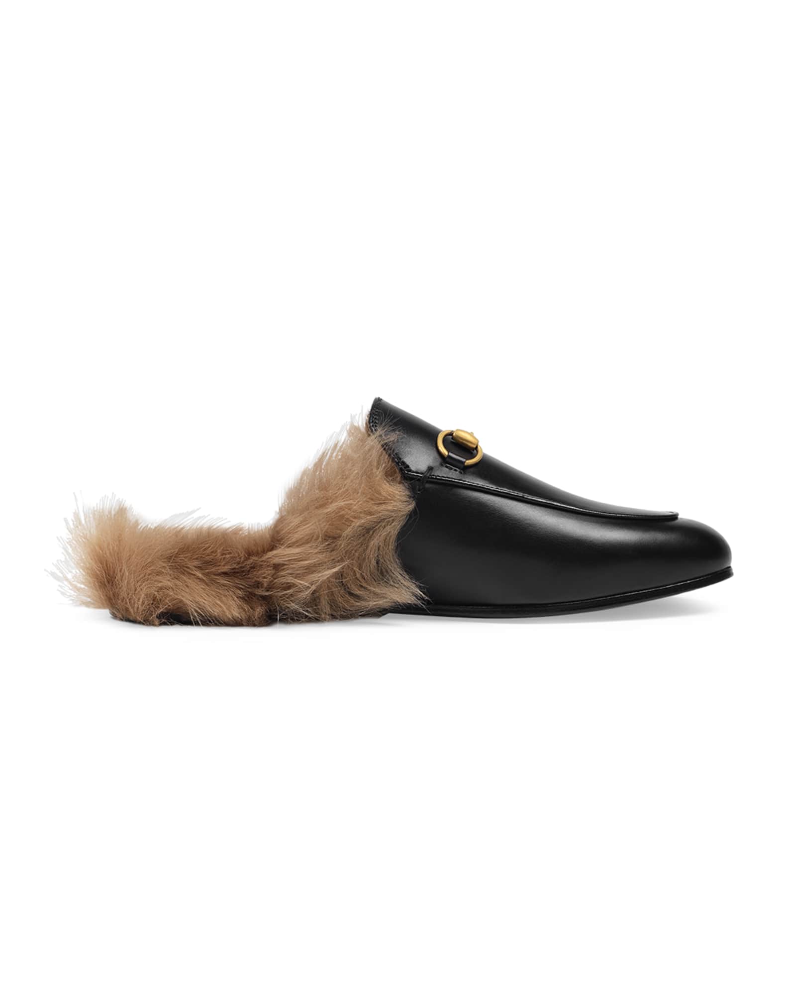 Princetown Fur Lined Mule