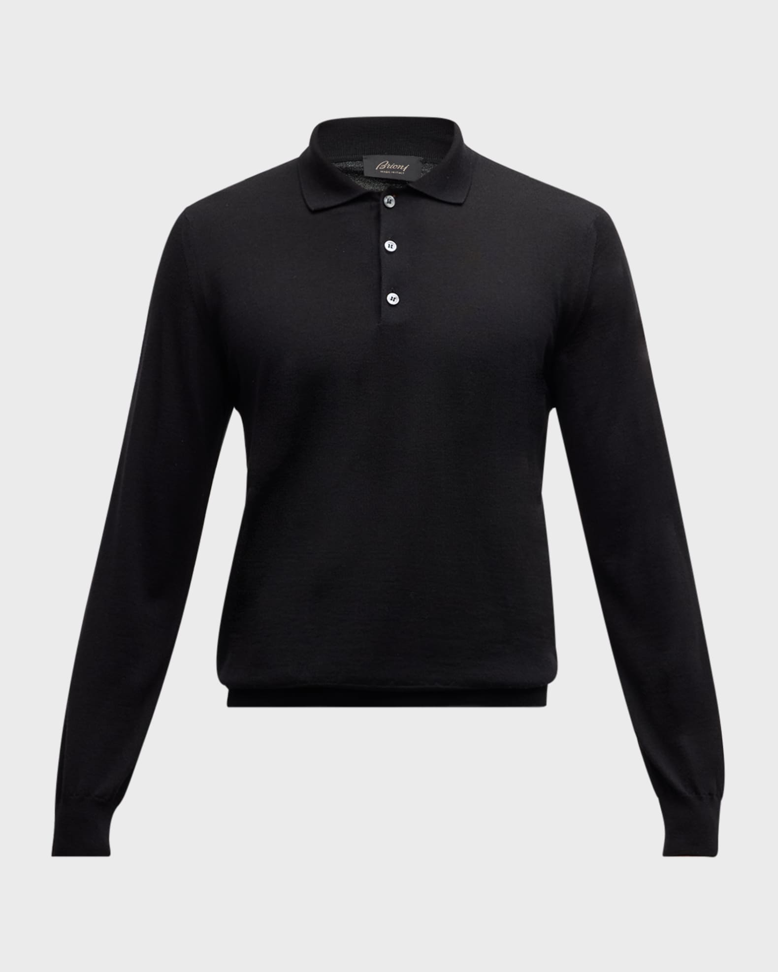 Brioni long sleeve polo deals