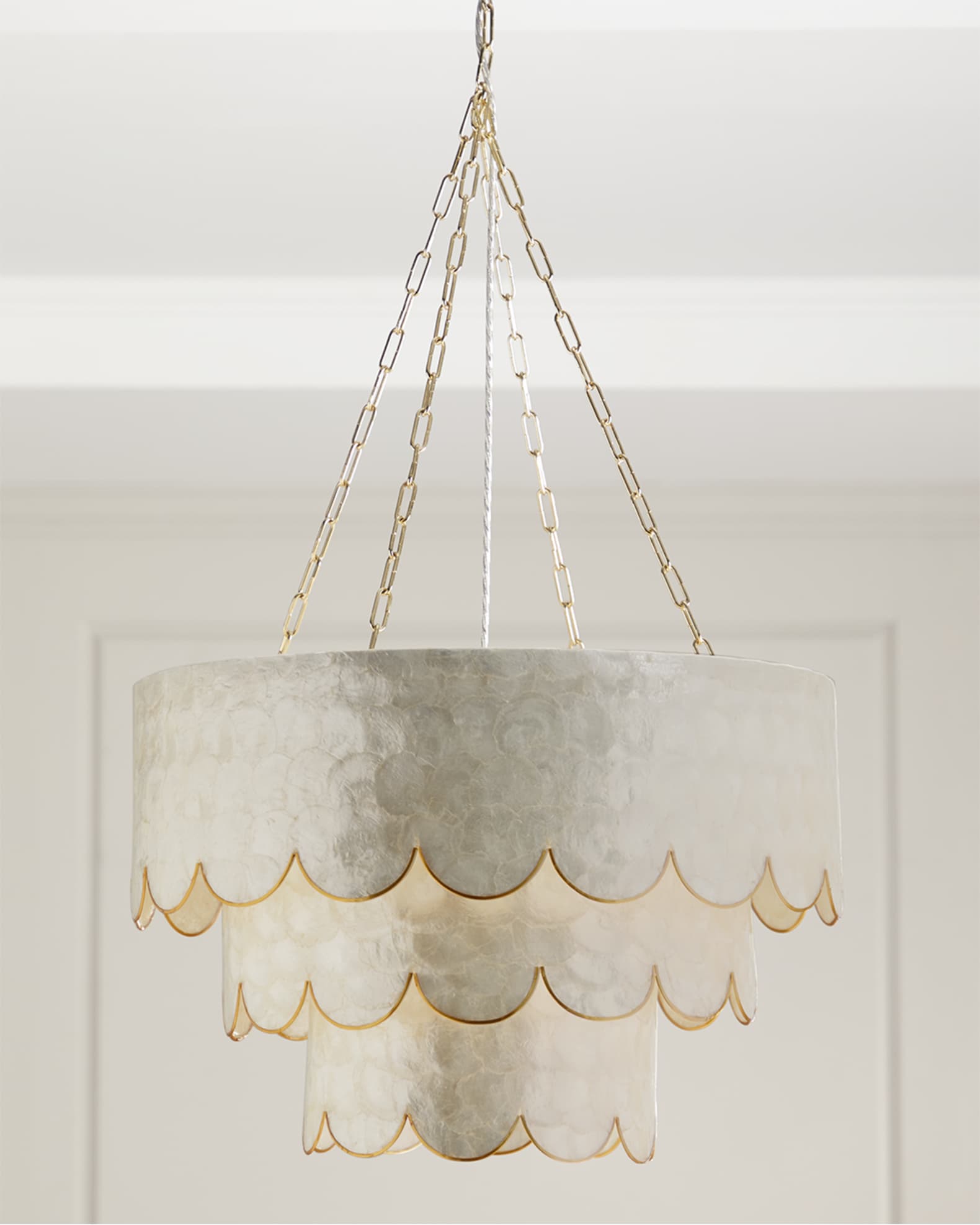 Scalloped pendant light deals