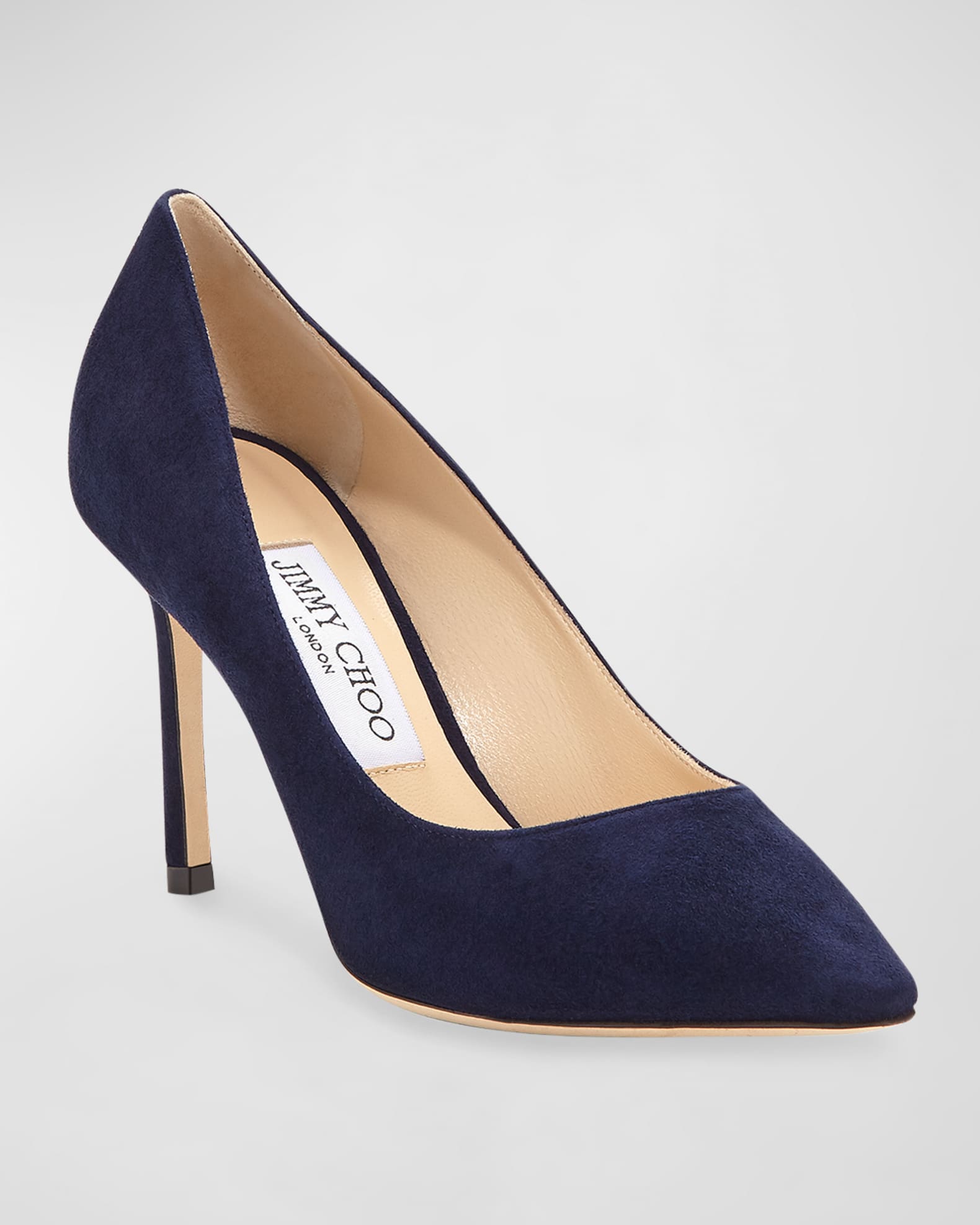 Jimmy Choo Romy Suede 85mm Pump | Neiman Marcus