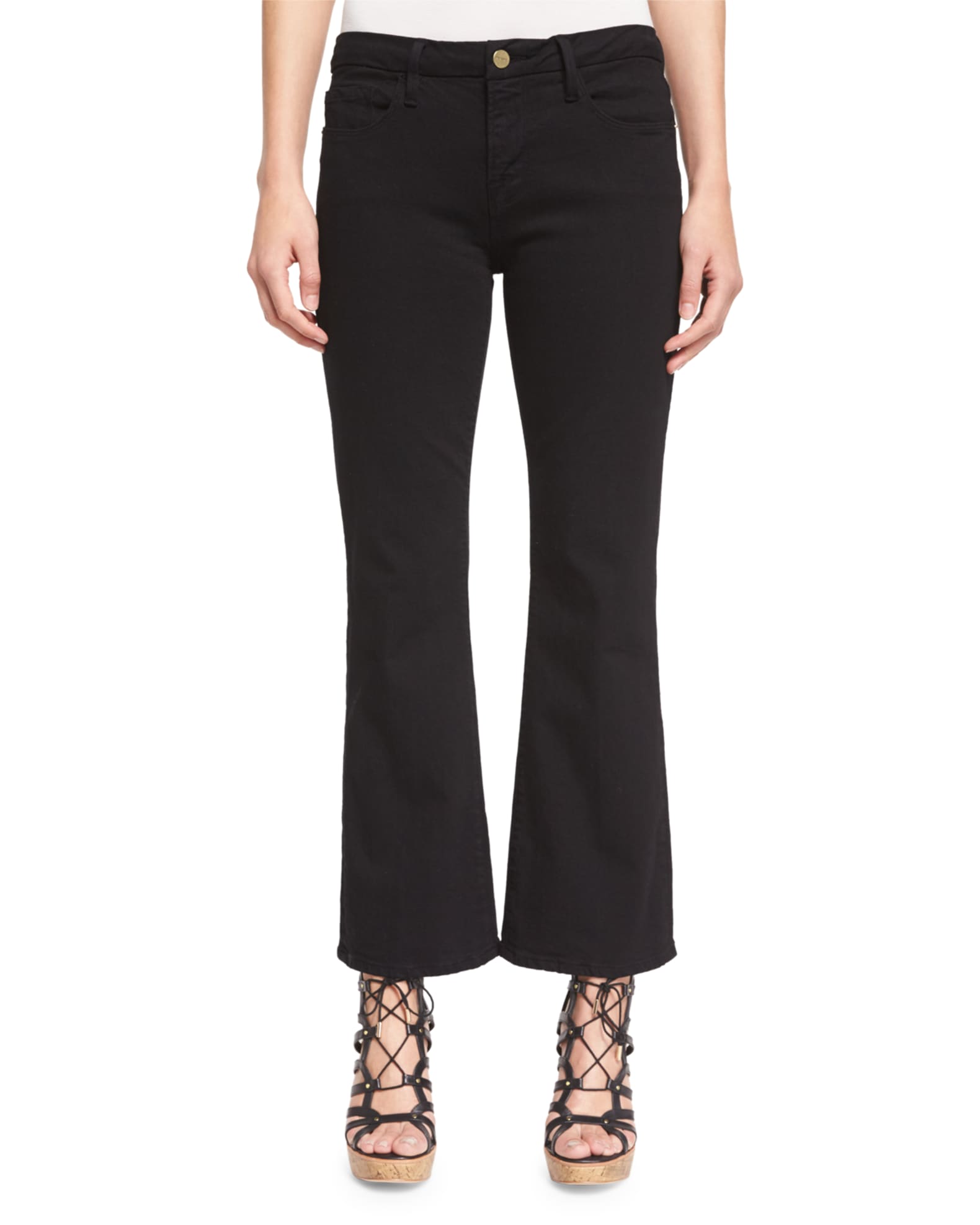 FRAME Le Crop Mini Bootcut Jeans | Neiman Marcus