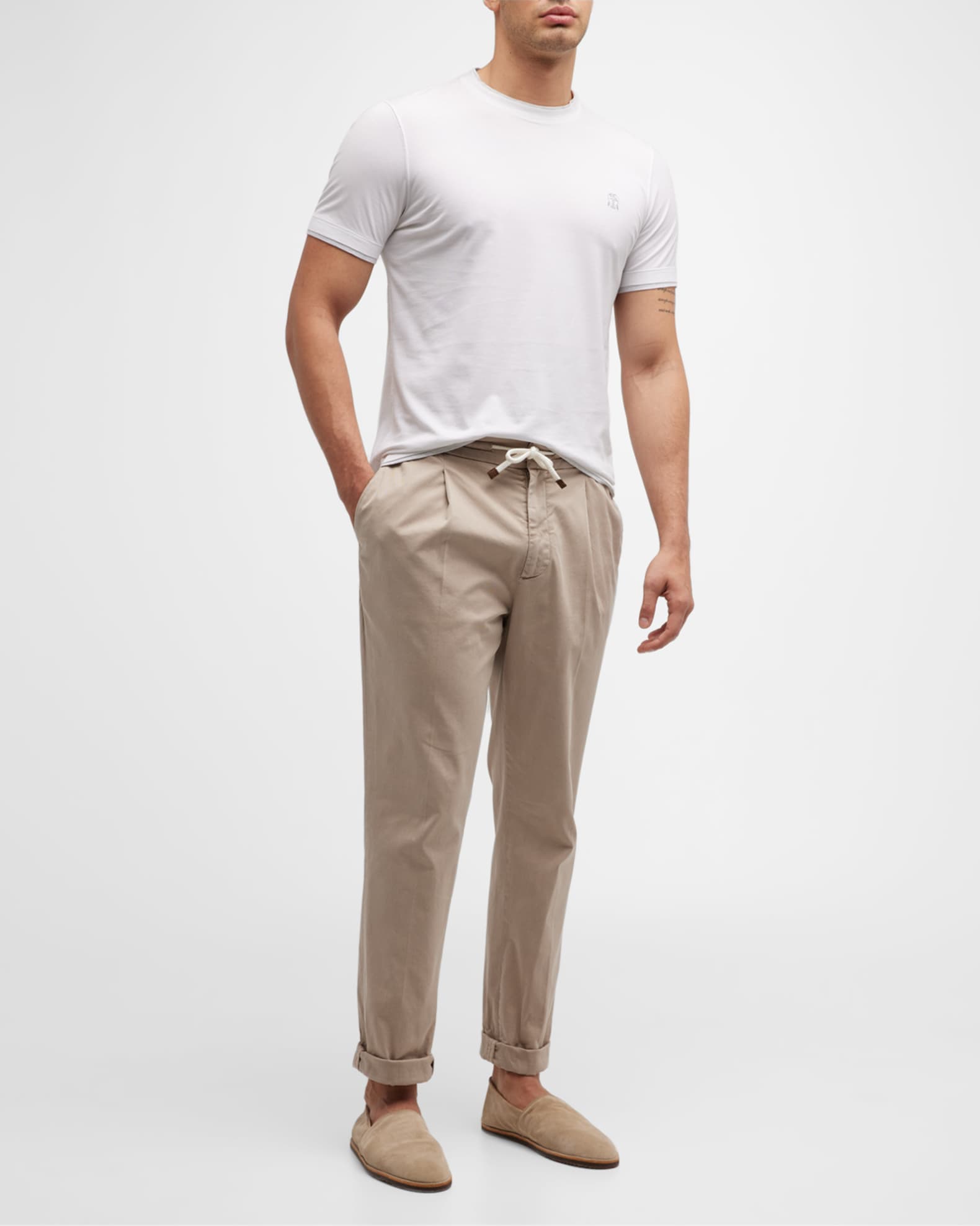 【送料&関税込】Brunello Cucinelli Bead-detailed Crewneck T- Brunello Cucinelli Crewneck Sweater | Sendegaro US