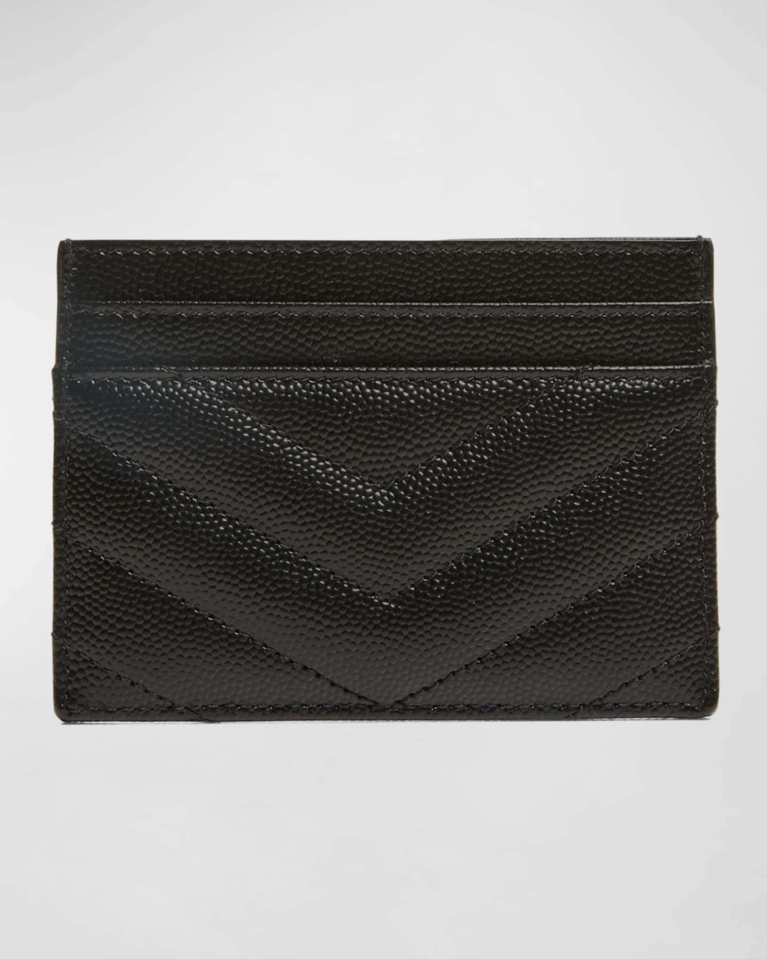 Saint laurent monogram matelassé leather card case sale