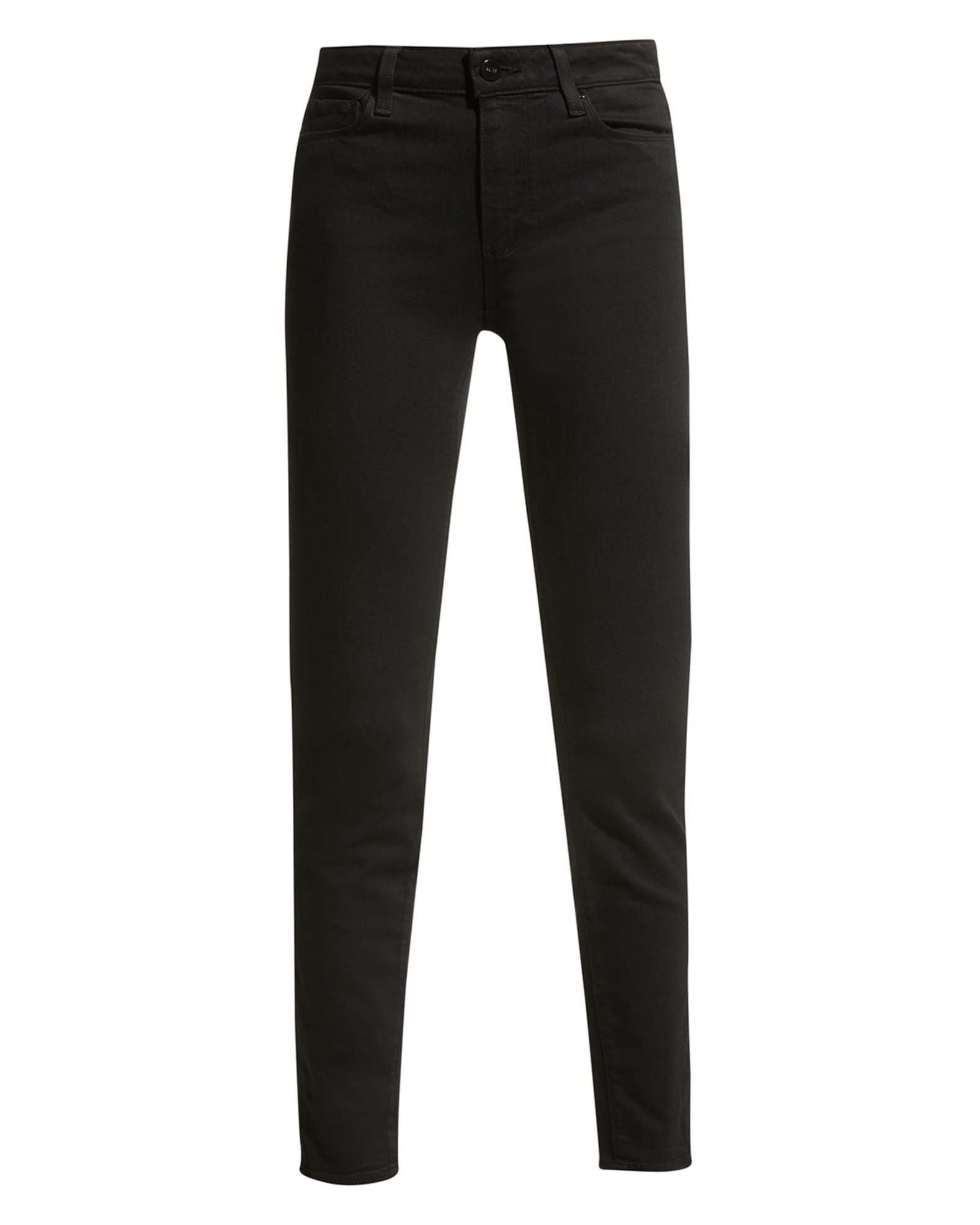 PAIGE Hoxton Ultra-Skinny Ankle Jeans, Black Shadow | Neiman Marcus