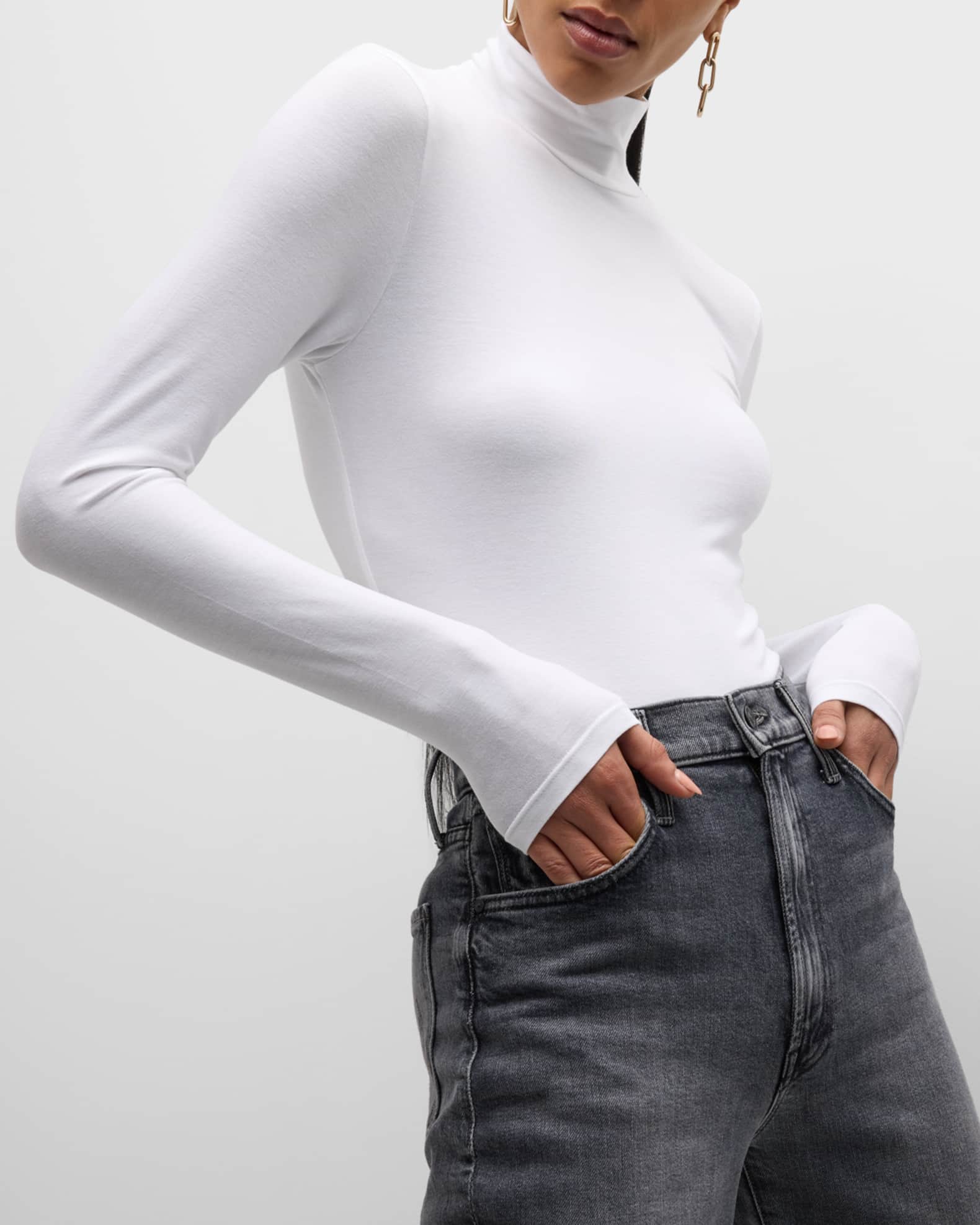Majestic Filatures Soft Touch Mock Turtleneck Top | Neiman
