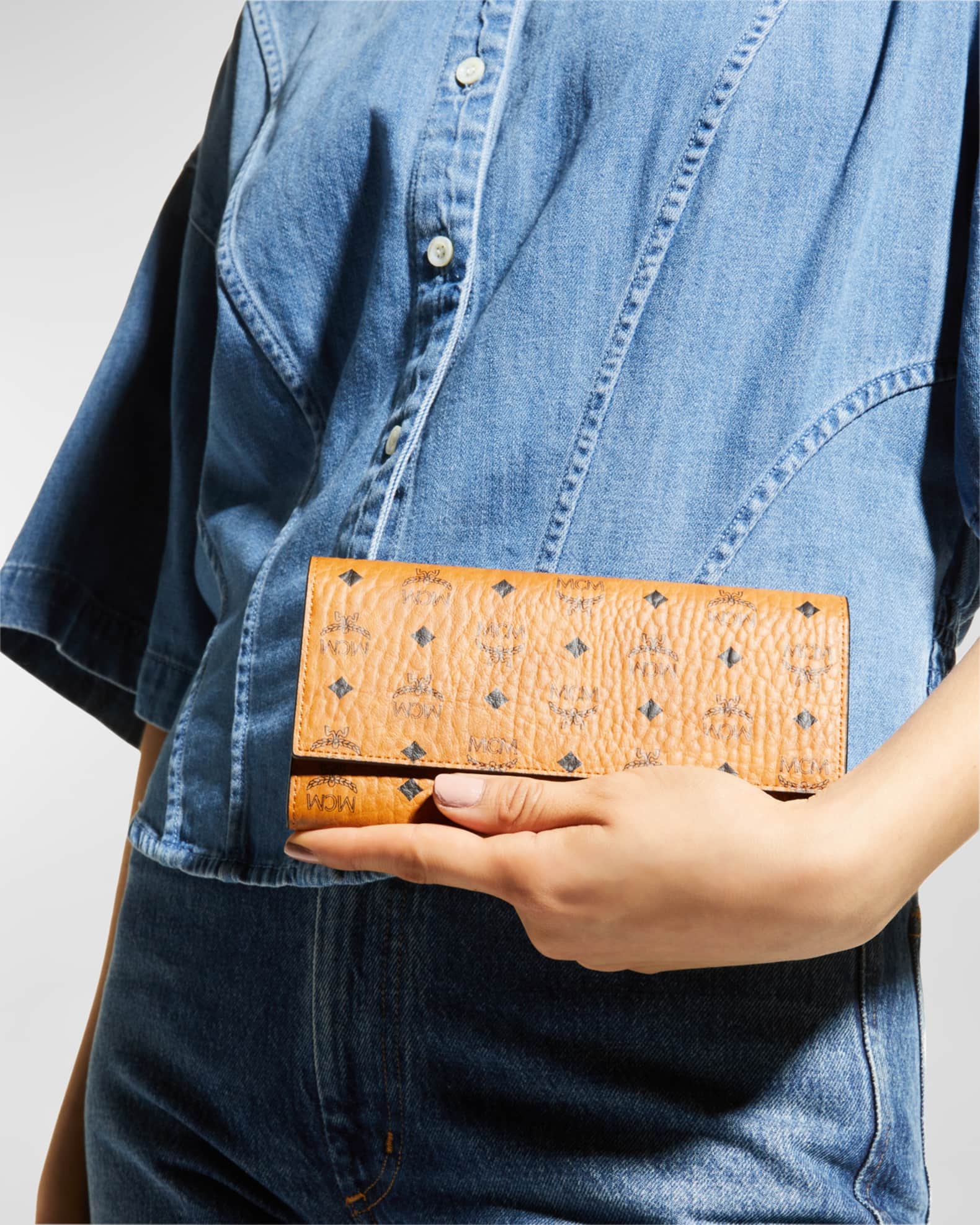 Three fold wallet in visetos original outlet