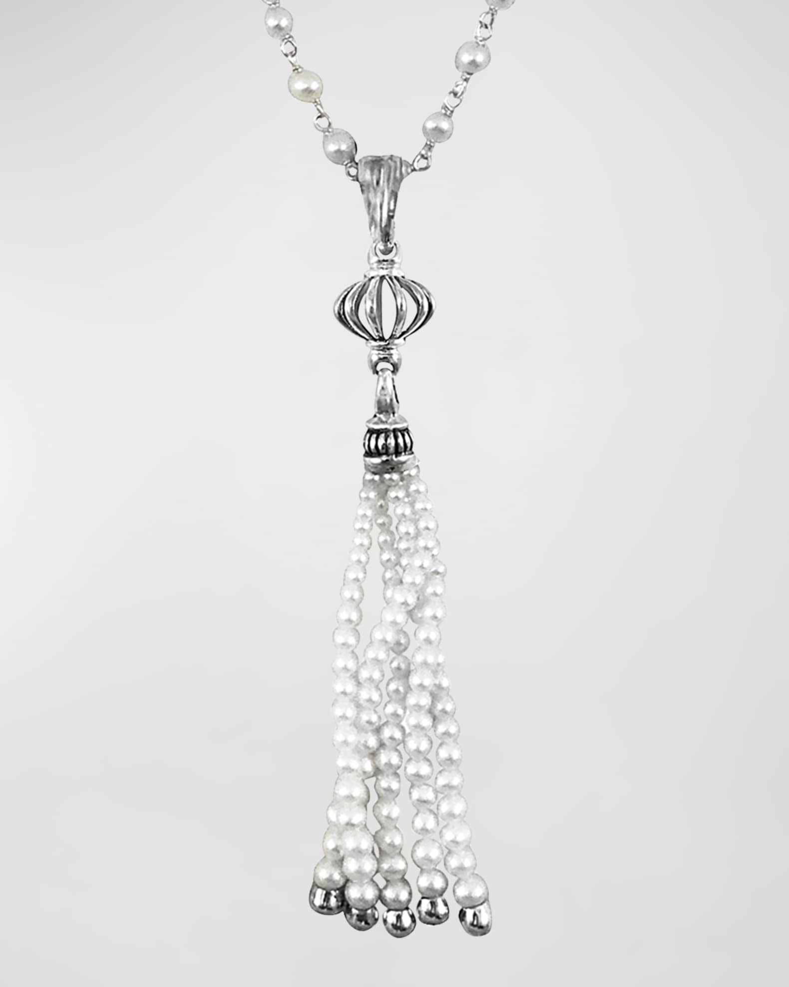 LAGOS Luna Pearl-Tassel Necklace