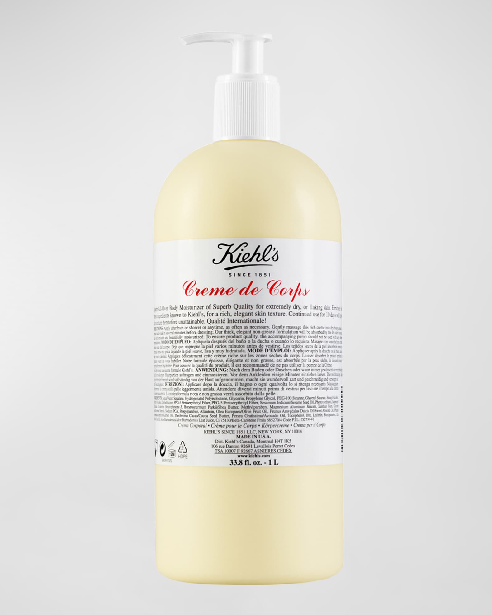 Kiehl's Since 1851 Creme de Corps, 33.8 oz.