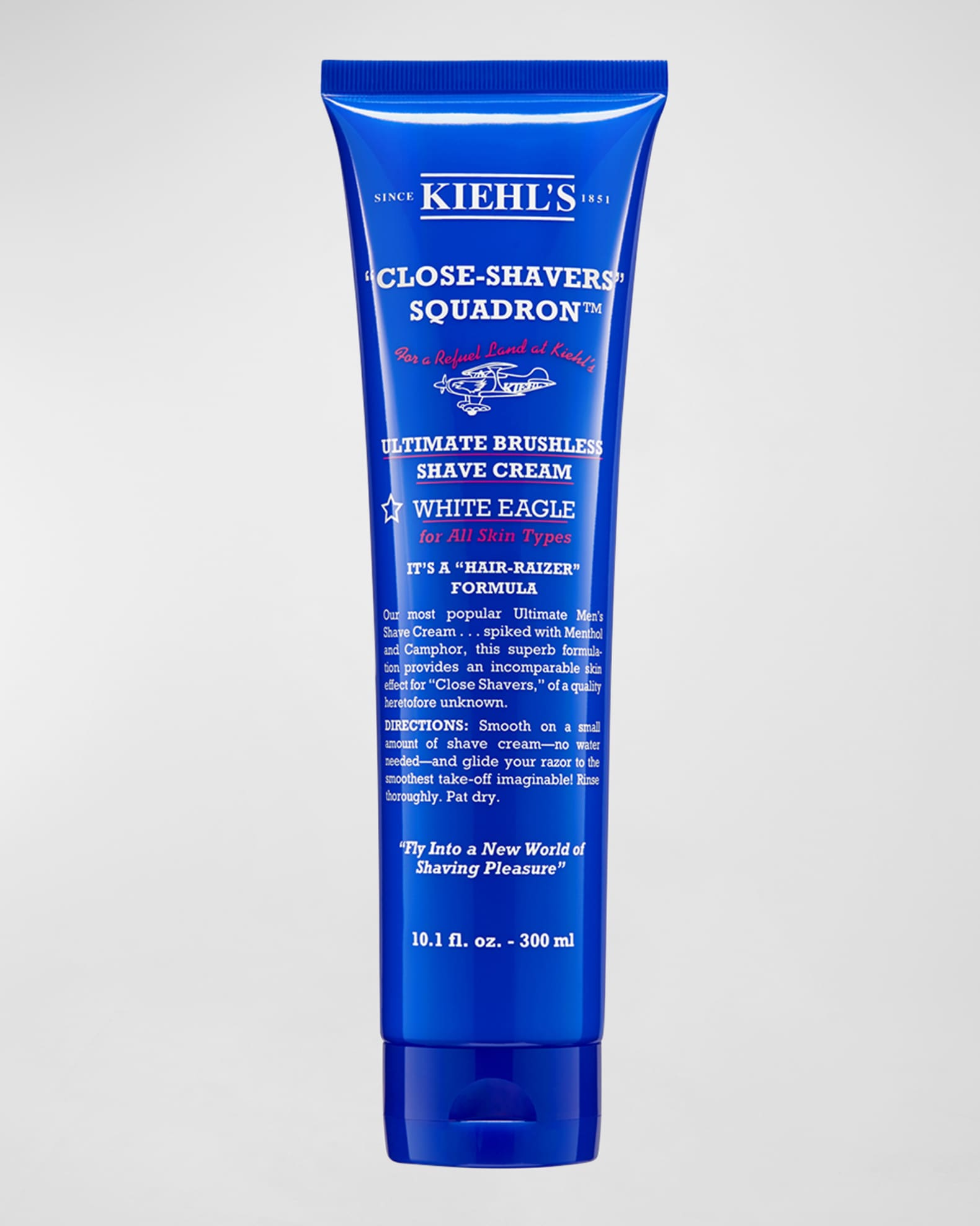Kiehl's Since 1851 "Close-Shavers" Squadron Ultimate Brushless Shave Cream, White Eagle, 10.1 fl. oz.