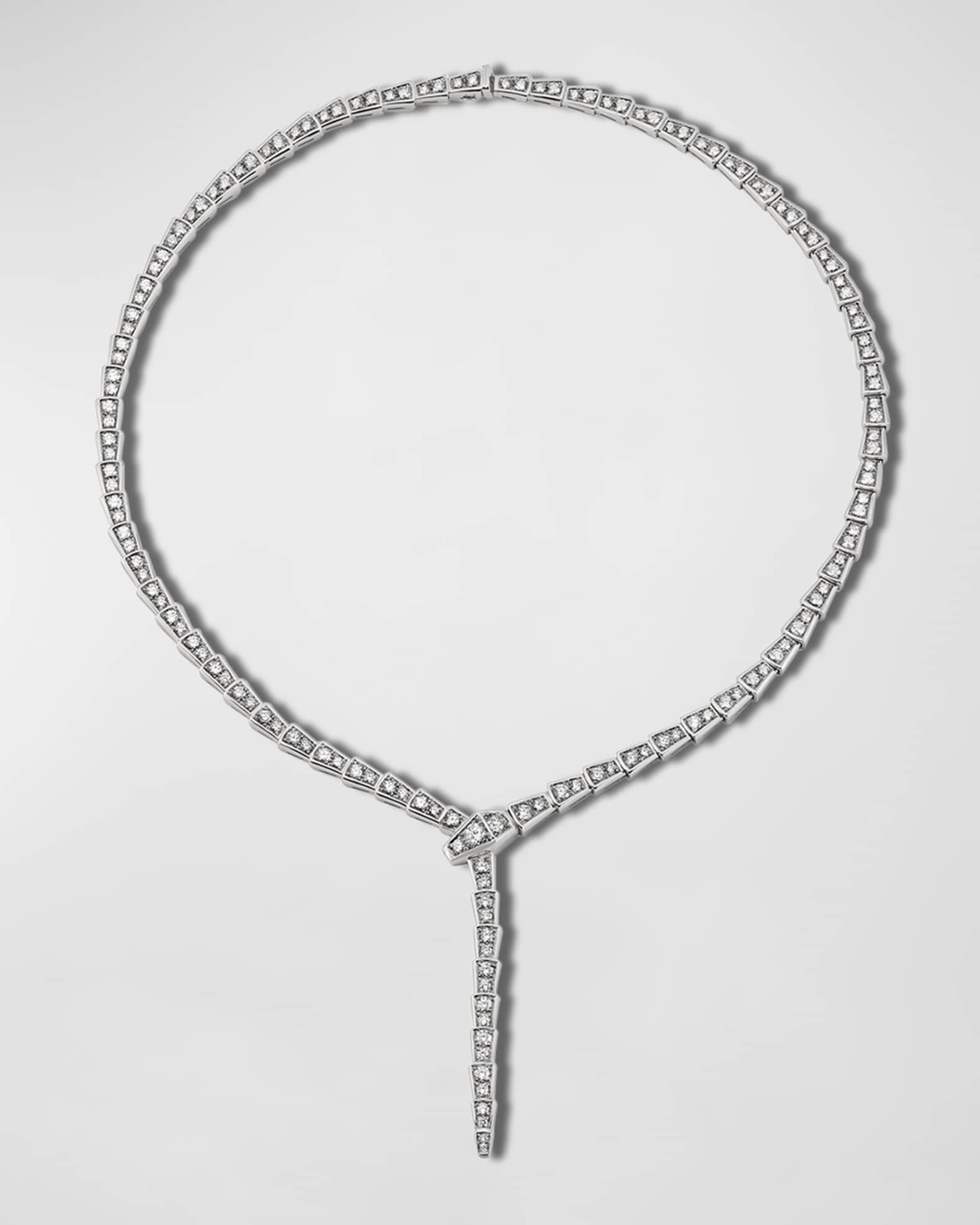 Louis Vuitton White Gold And Diamond Convertible Necklace Bracelet