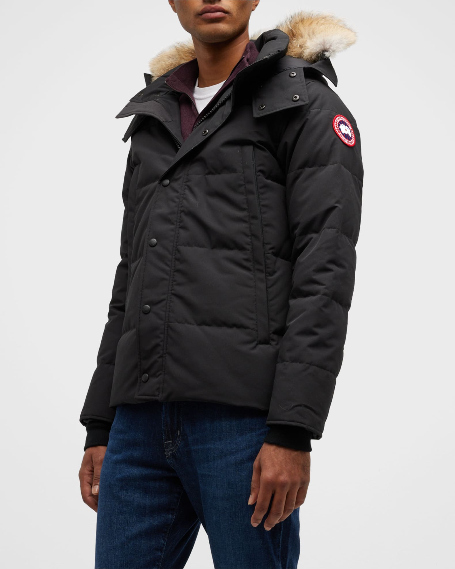 Canada Goose Wyndam Down Parka with Fur-Trim Hood | Neiman Marcus