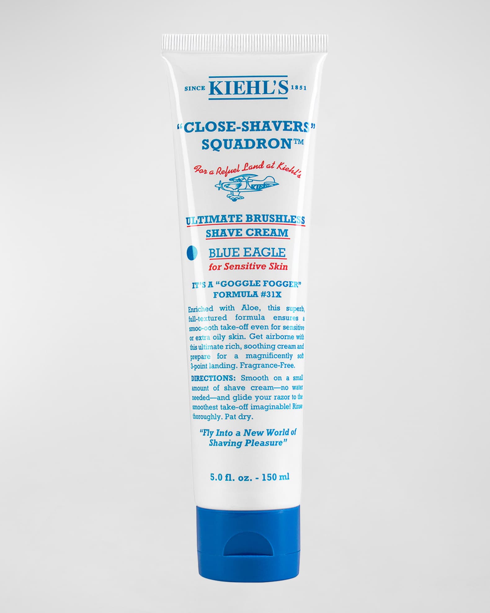 Kiehl's Since 1851 Ultimate Brushless Shave Cream - Blue Eagle, 5 oz.