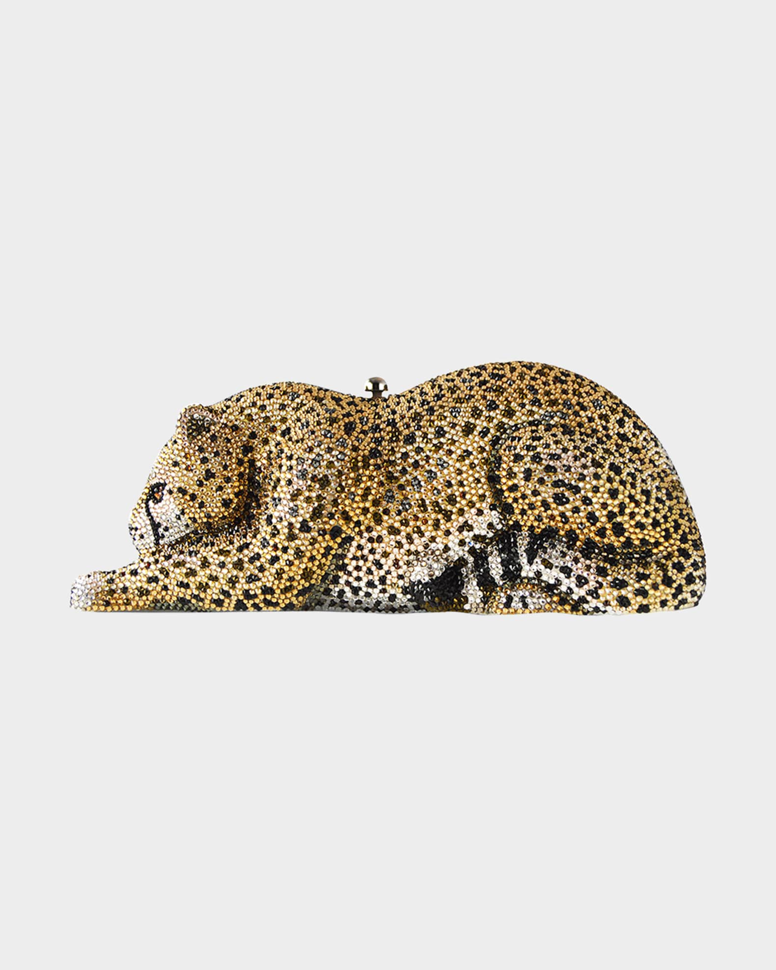 Judith Leiber Couture Crystal Embellished Wildcat Clutch Bag Neiman Marcus
