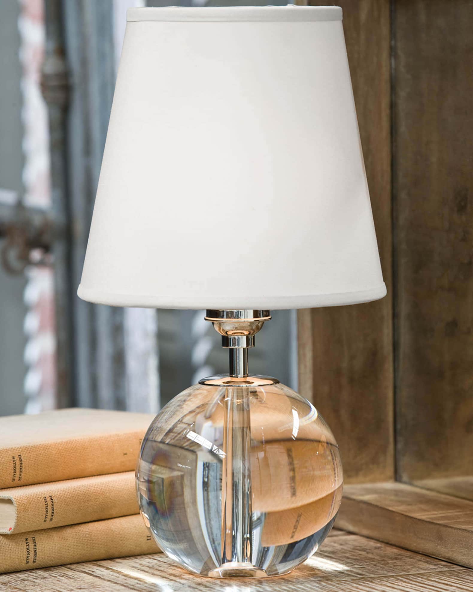 Regina andrew fluted crystal ball lamp top