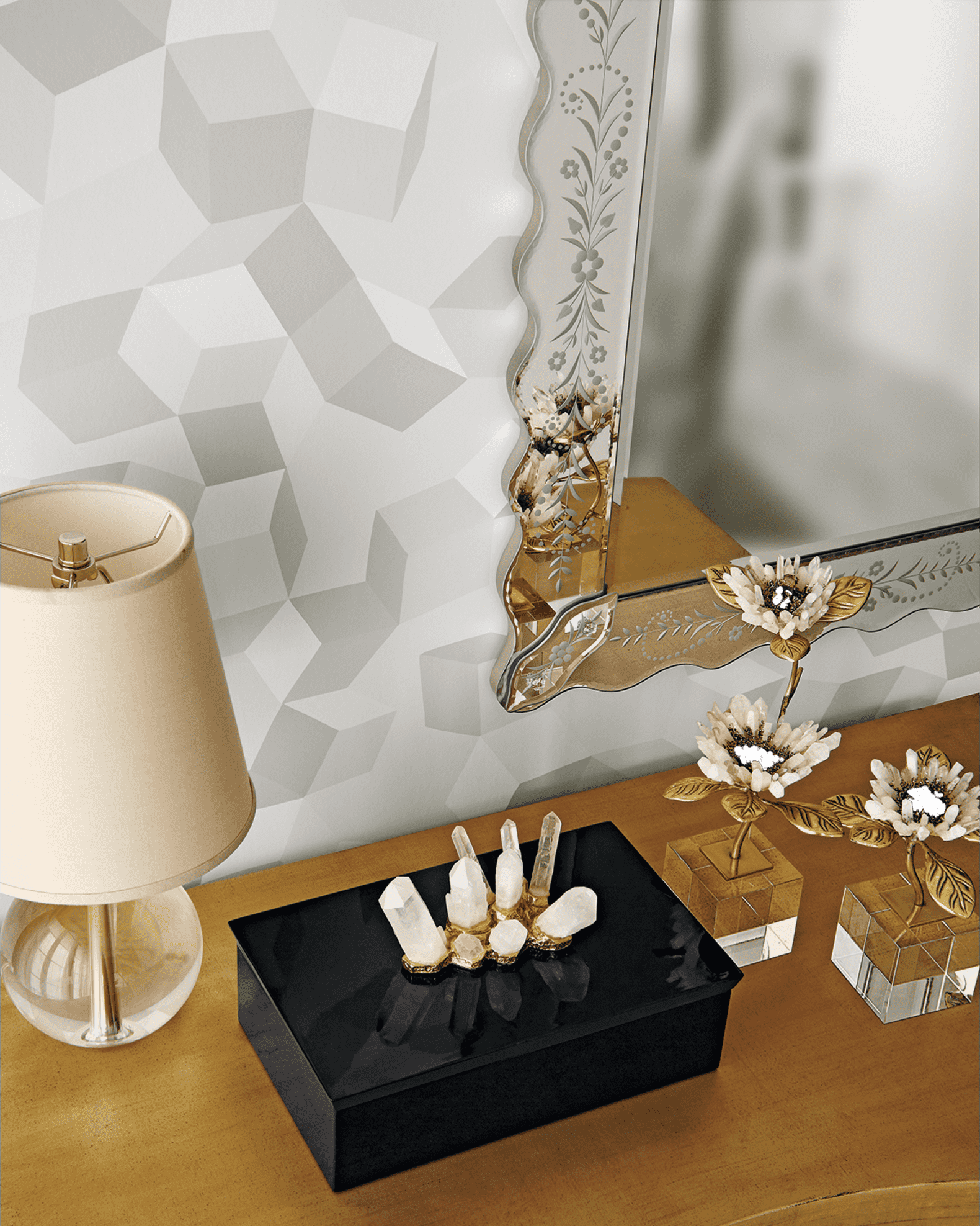 Regina andrew fluted crystal ball lamp 2025