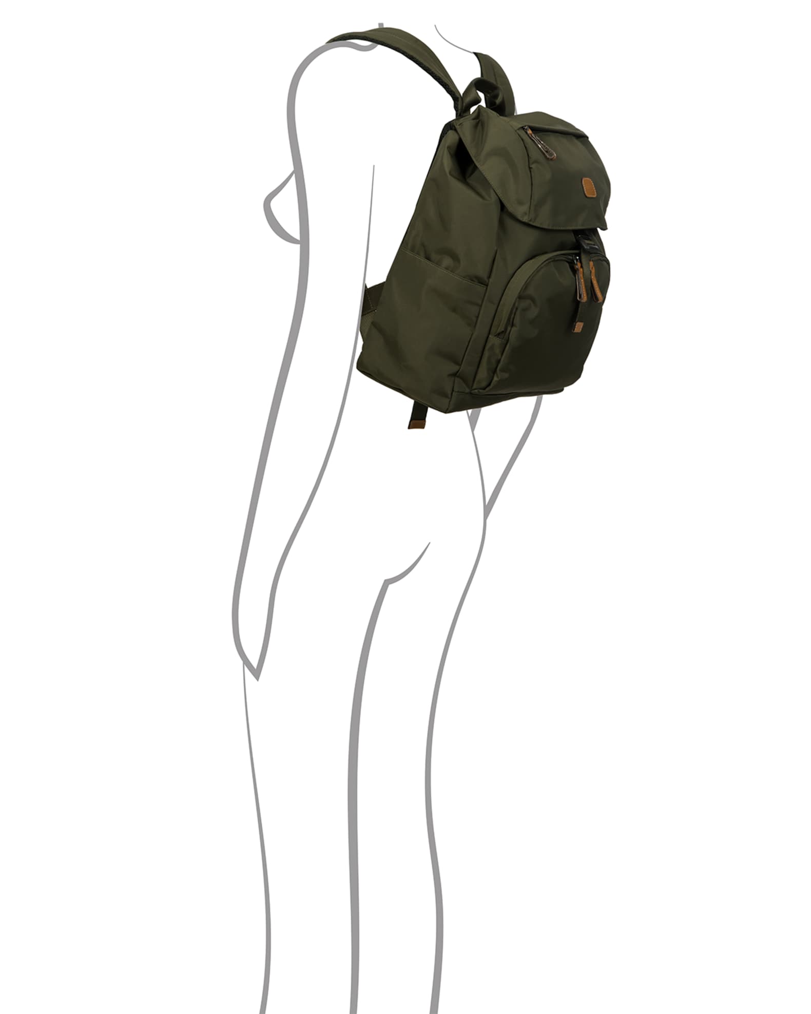 Bric's Olive XBag Excursion Backpack Neiman Marcus