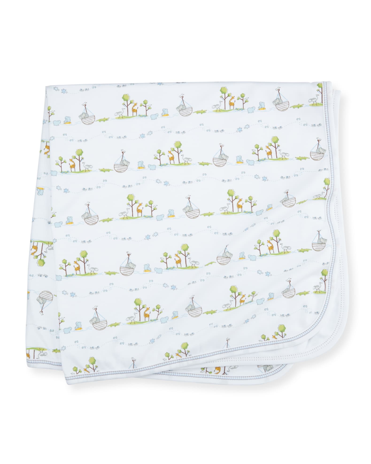 Noah's Ark Printed Pima Blanket 0