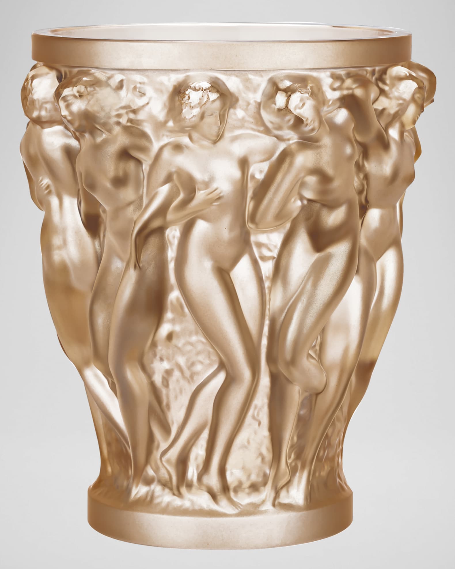Bacchantes Gold Luster Vase 0