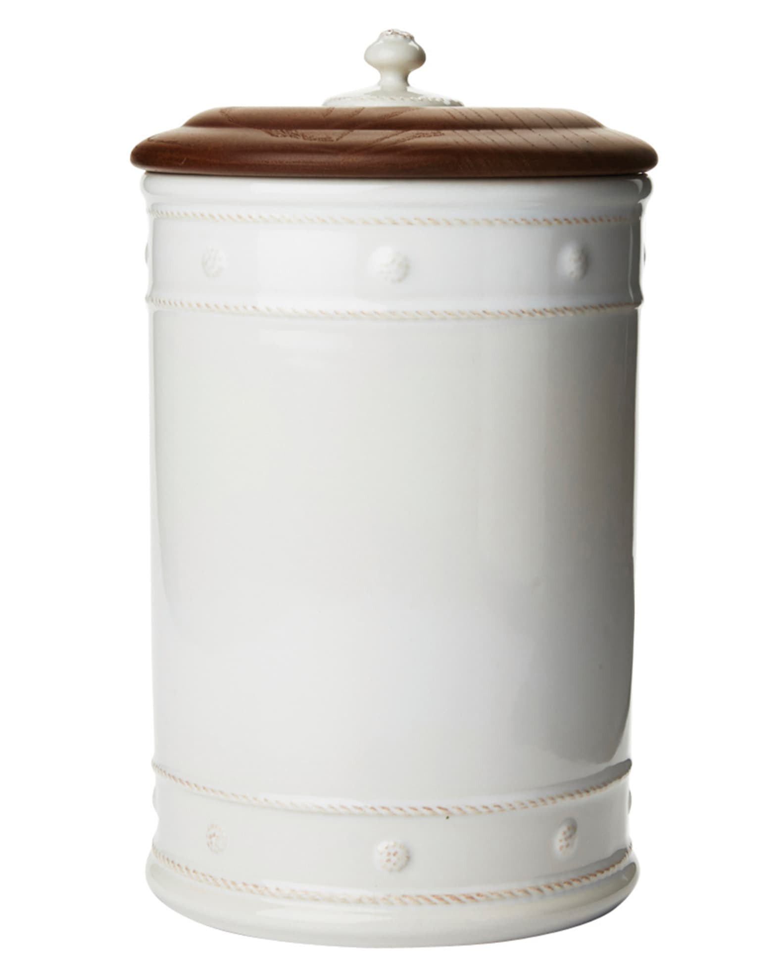 Berry & Thread 13" Canister with Wooden Lid 0