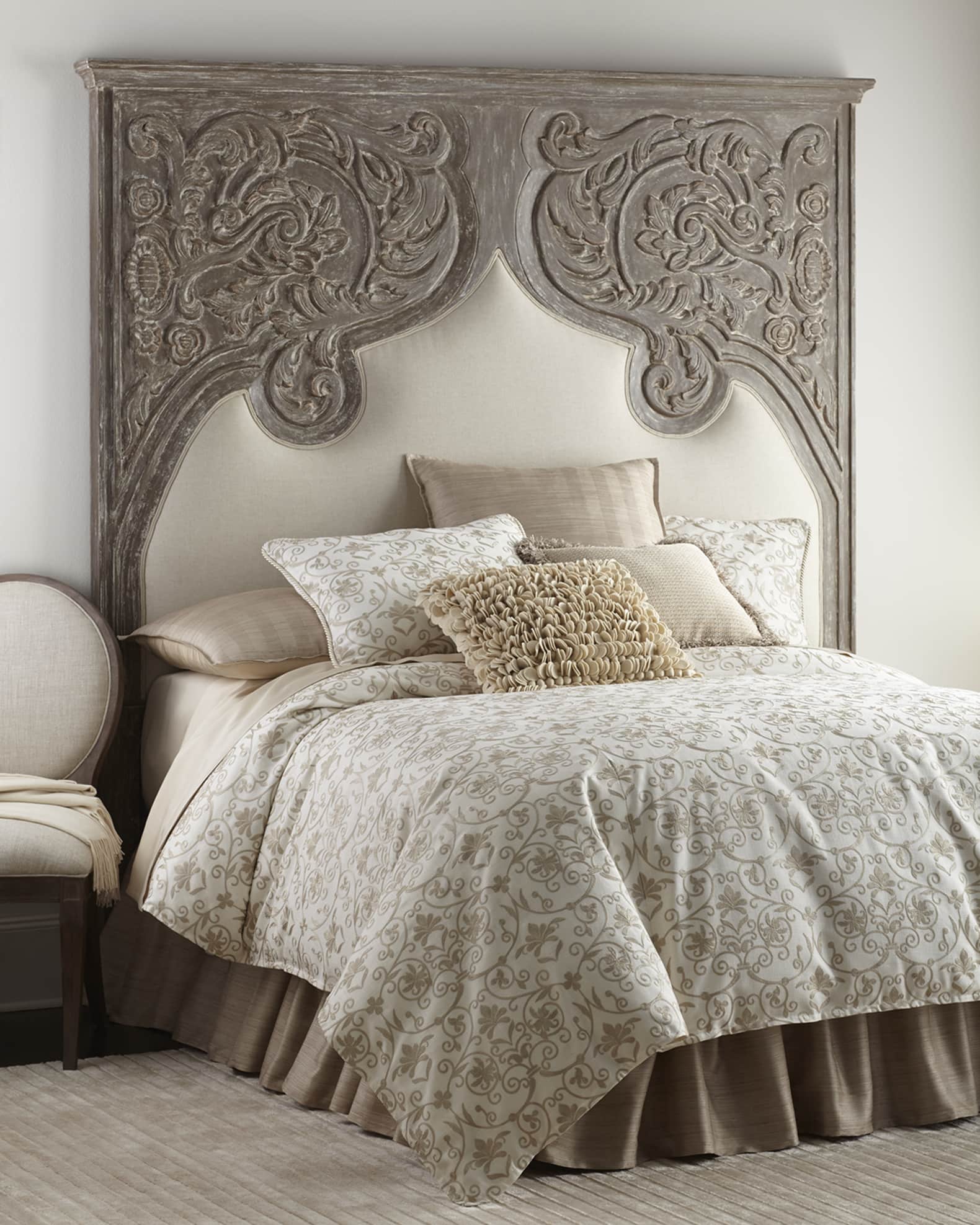 Peninsula Home Collection Erlina Carved Queen Headboard Neiman Marcus