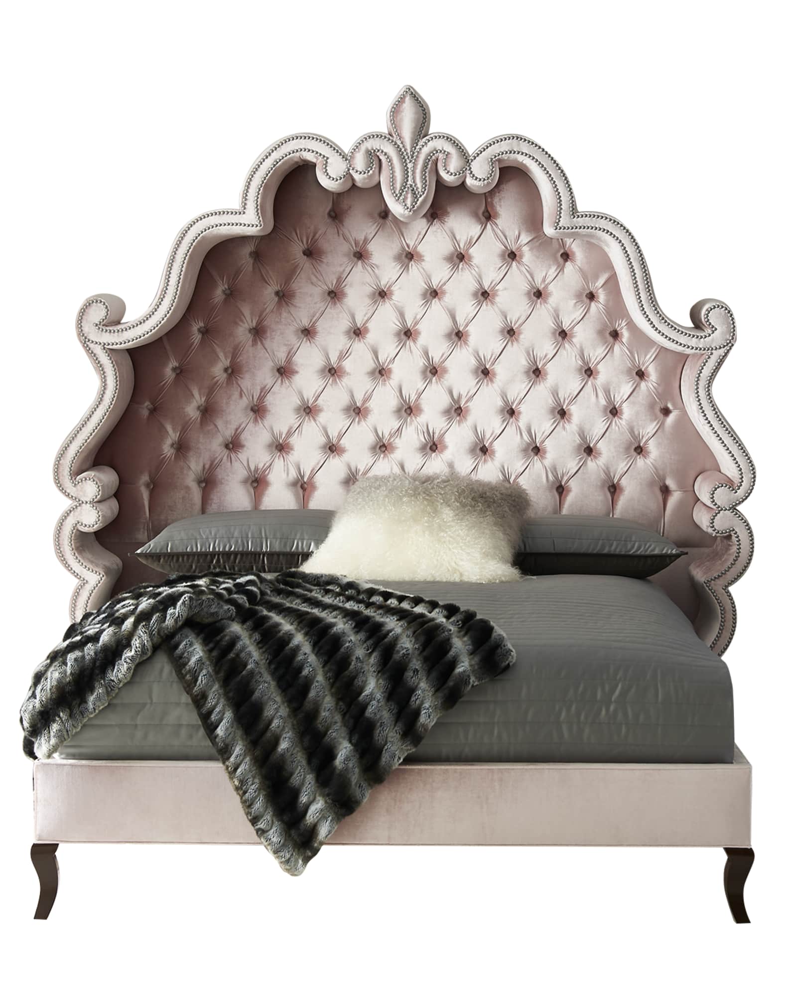 Maria Queen Tufted Bed 0