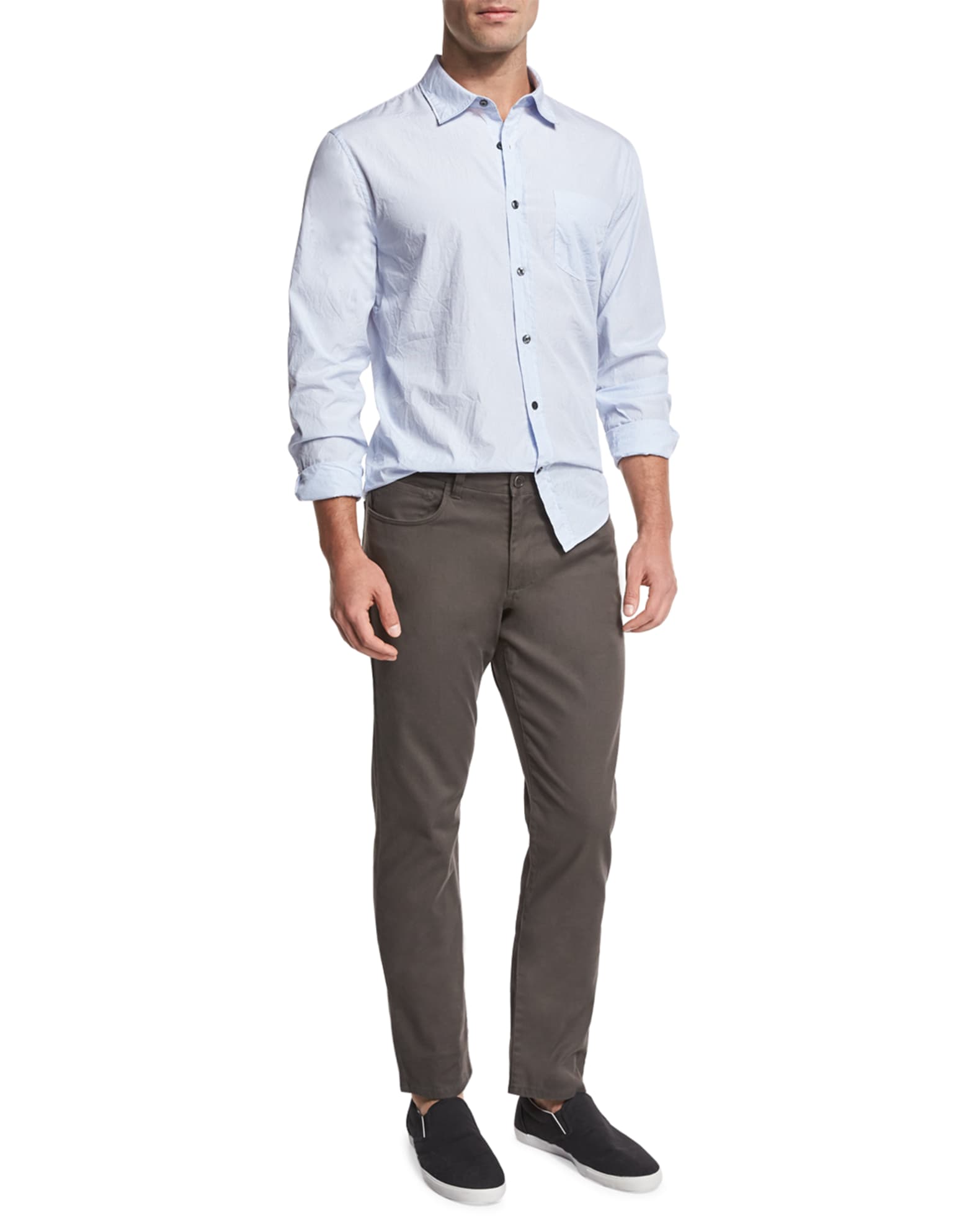 Vince Soho Five-Pocket Stretch-Cotton Pants | Neiman Marcus