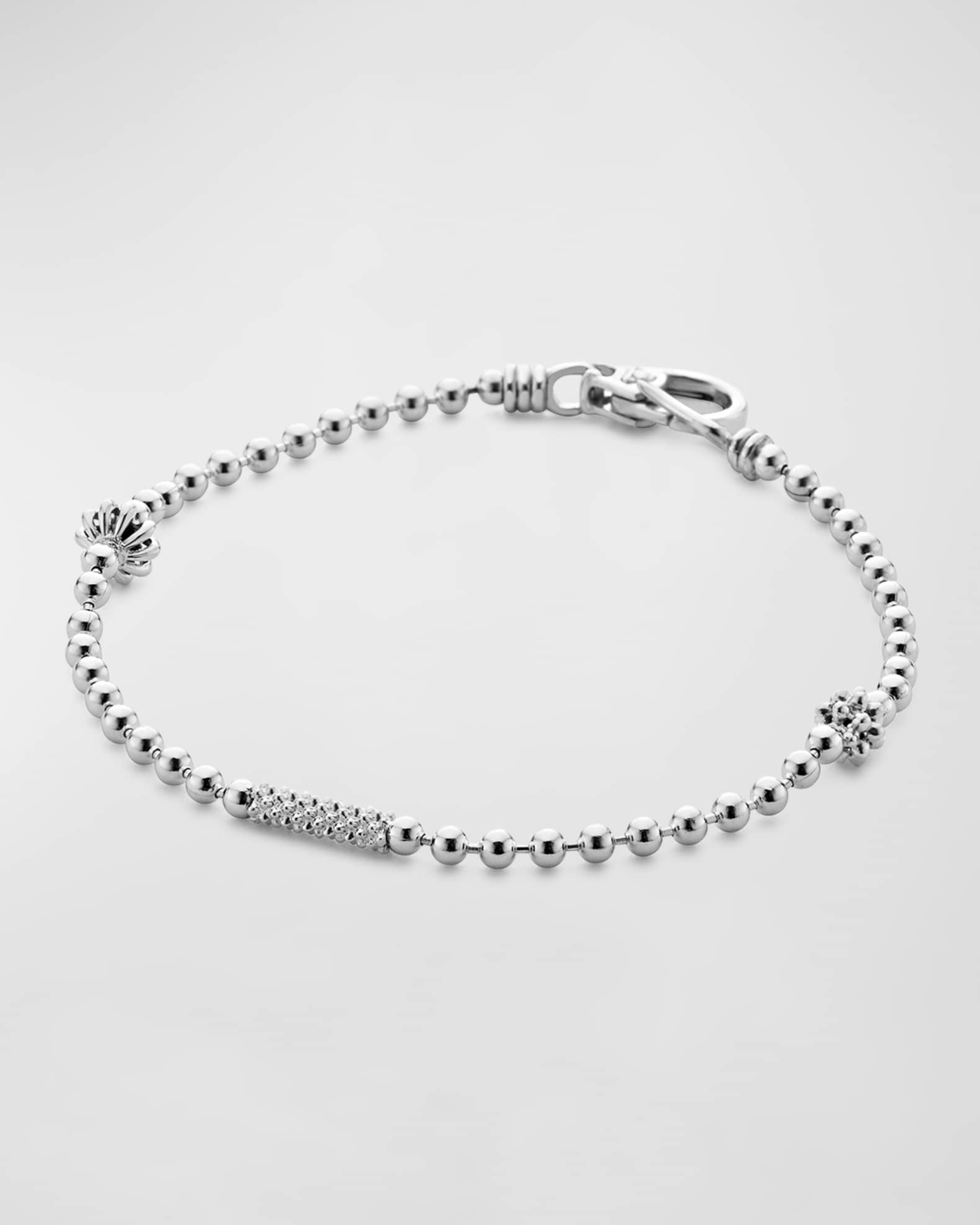 LAGOS 2.5mm Icon Sterling Silver Ball Chain Bracelet | Neiman Marcus