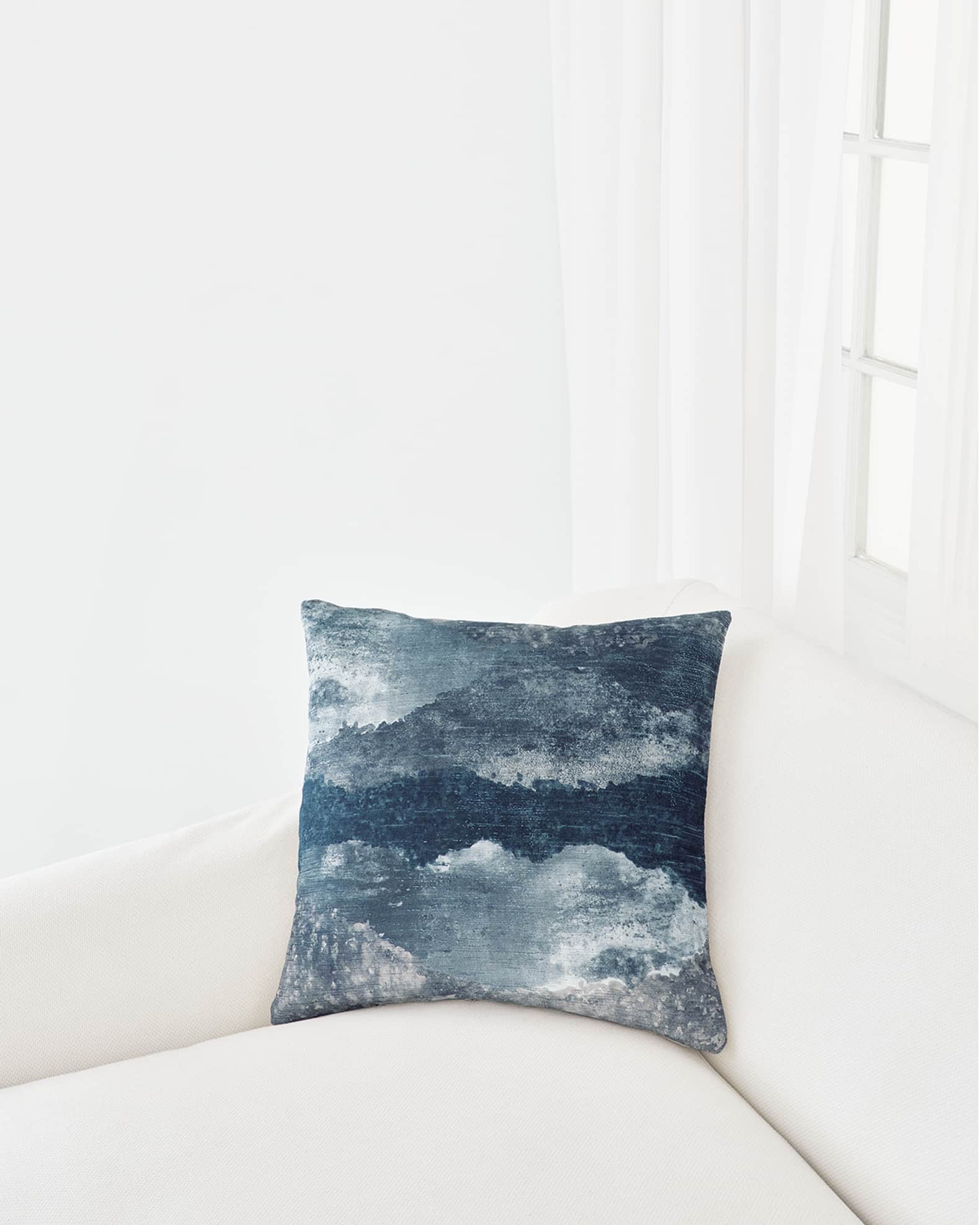 Eastern Accents Mist Bleu Pillow | Neiman Marcus