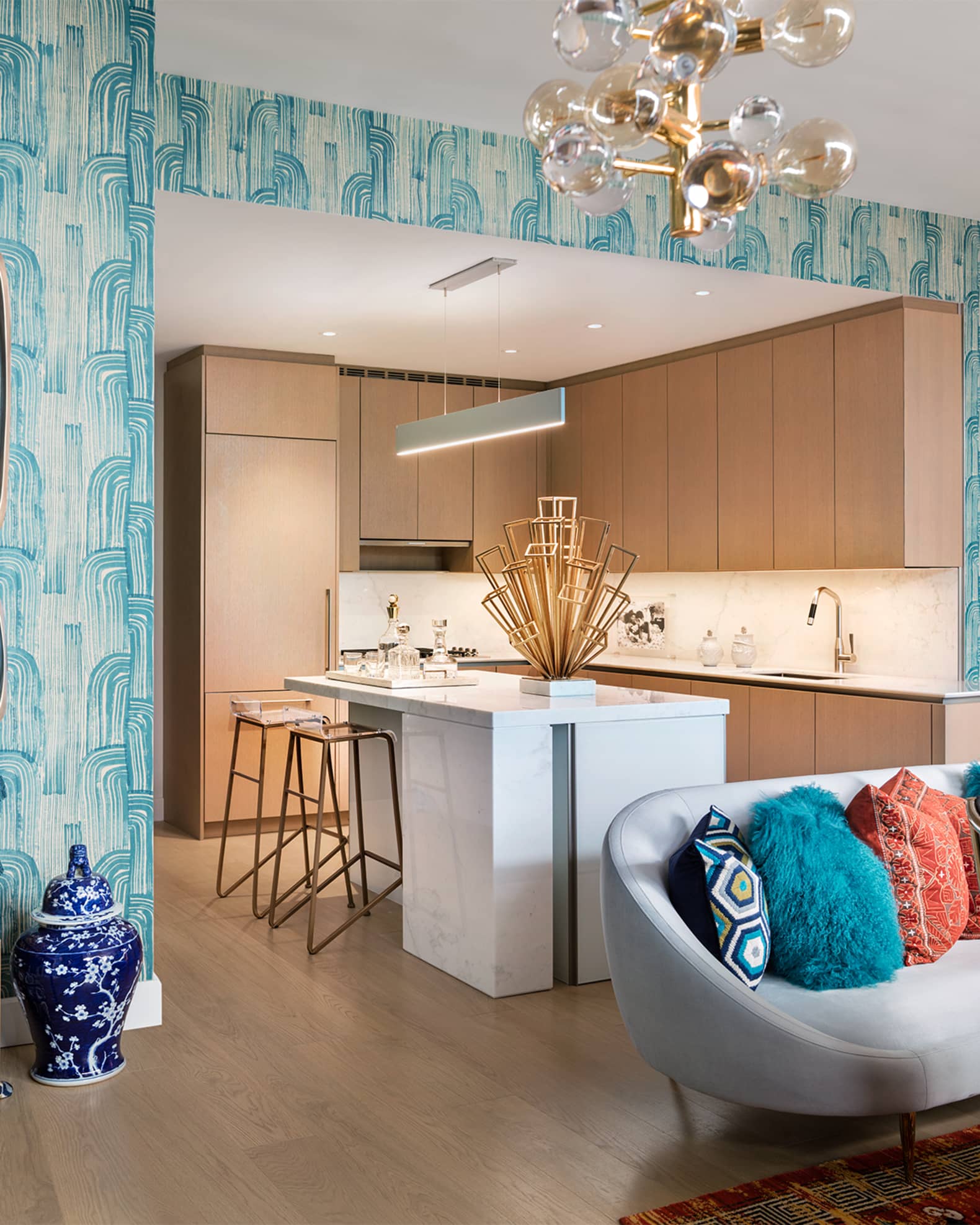 Jonathan Adler Globo 5-Light Chandelier | Neiman Marcus