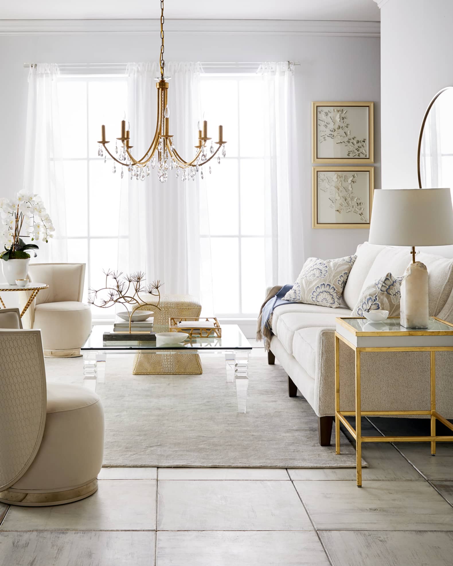 Interlude Home Christelle Acrylic Coffee Table Neiman Marcus