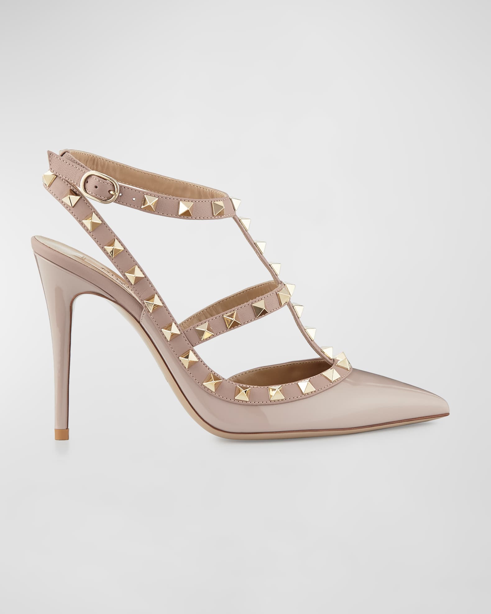Valentino Garavani Rockstud 100mm Slingback High-Heel Pumps
