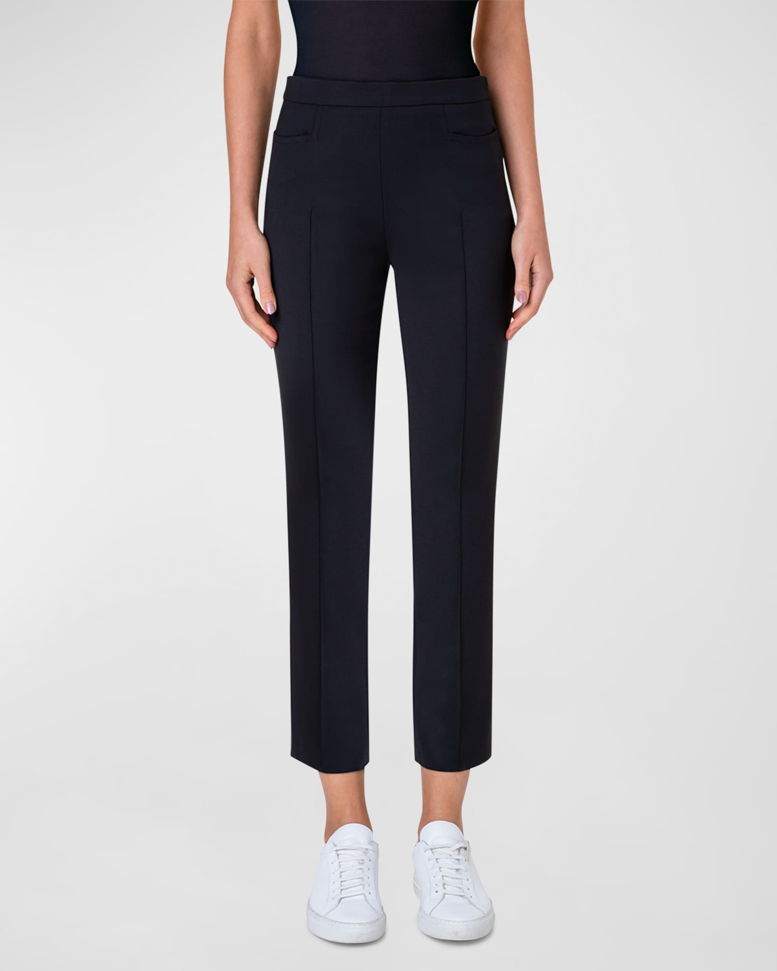 Franca Mid-Rise Cropped Pants 1