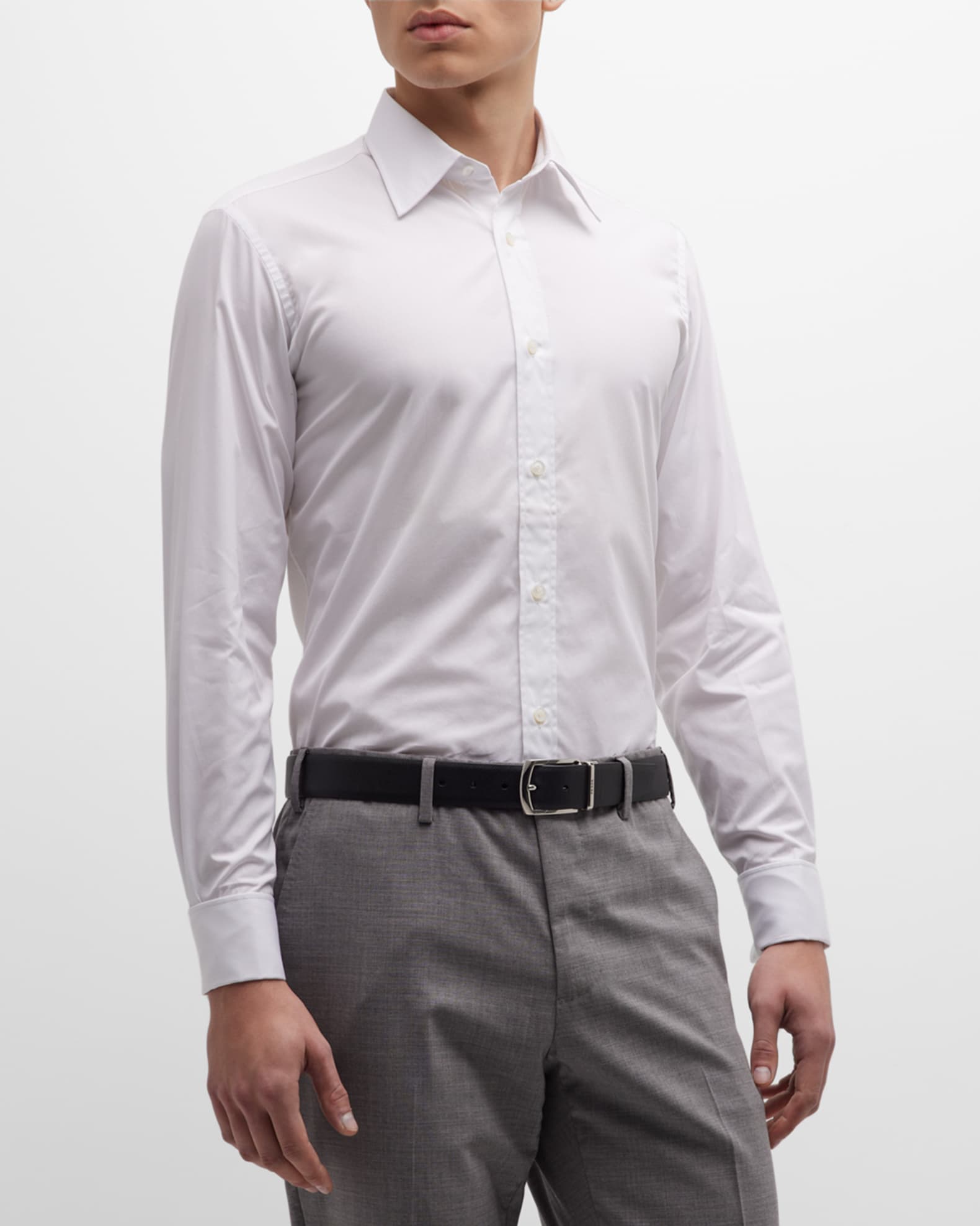 Charvet French-Cuff Dress Shirt | Neiman Marcus