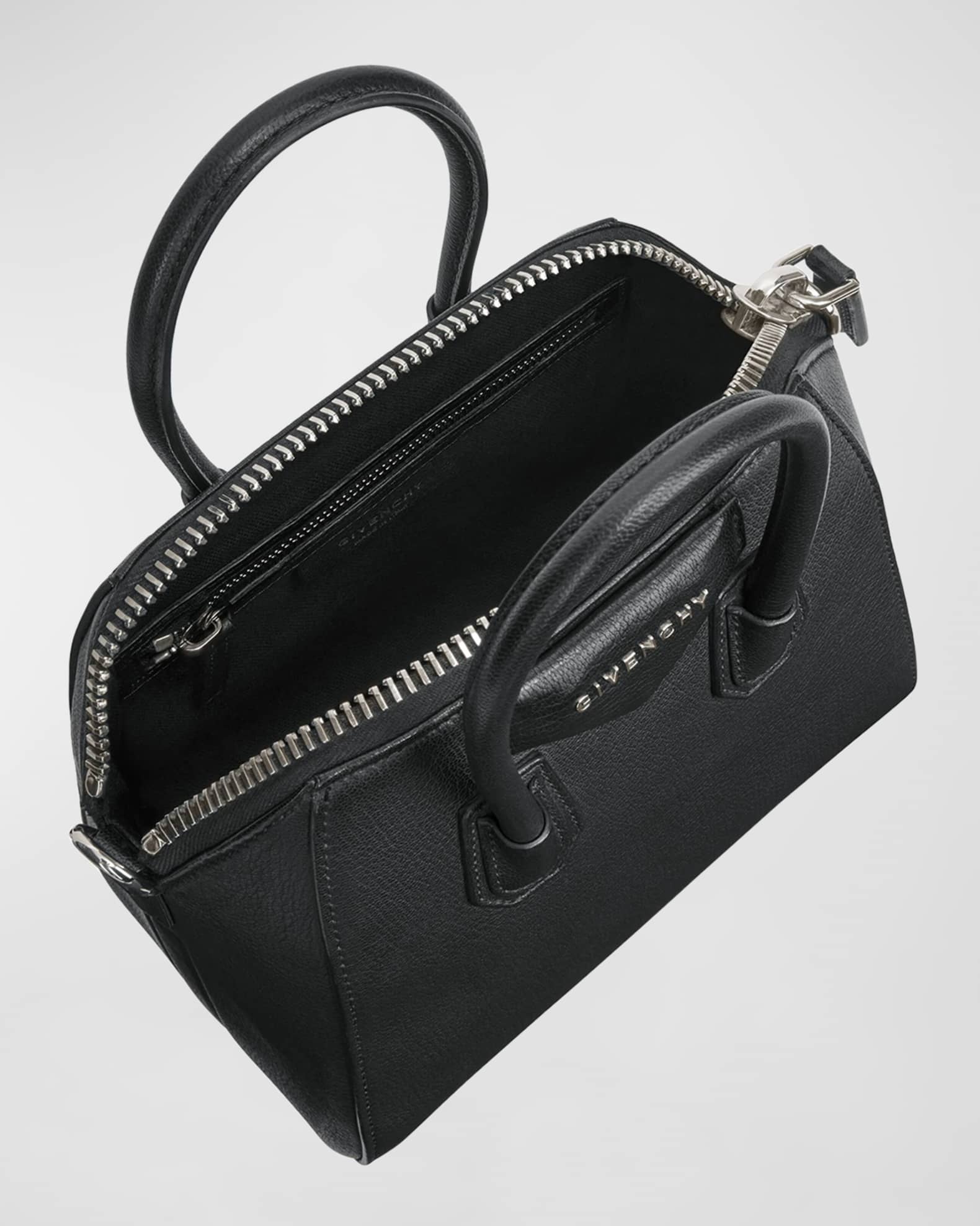 Antigona Mini Top Handle Bag in Grained Leather