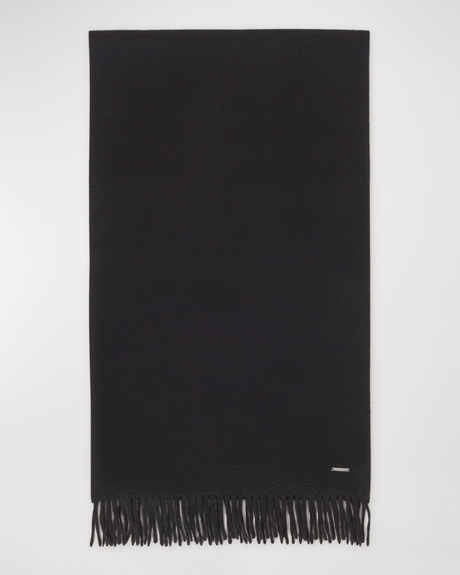 Loro Piana Cashmere Sciarpa Grande Fringe-Trim Scarf | Neiman Marcus