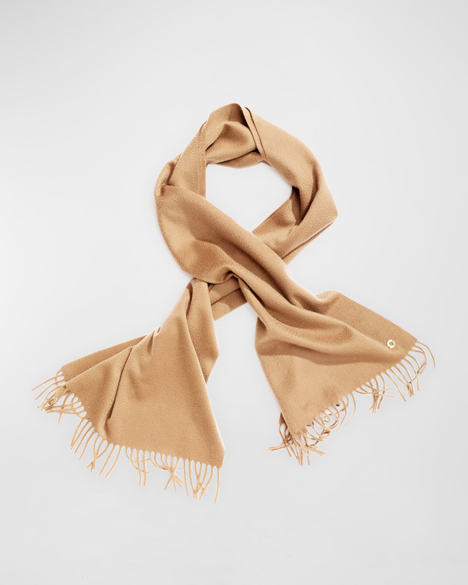 Loro Piana Cashmere Sciarpa Grande Fringe-Trim Scarf | Neiman Marcus