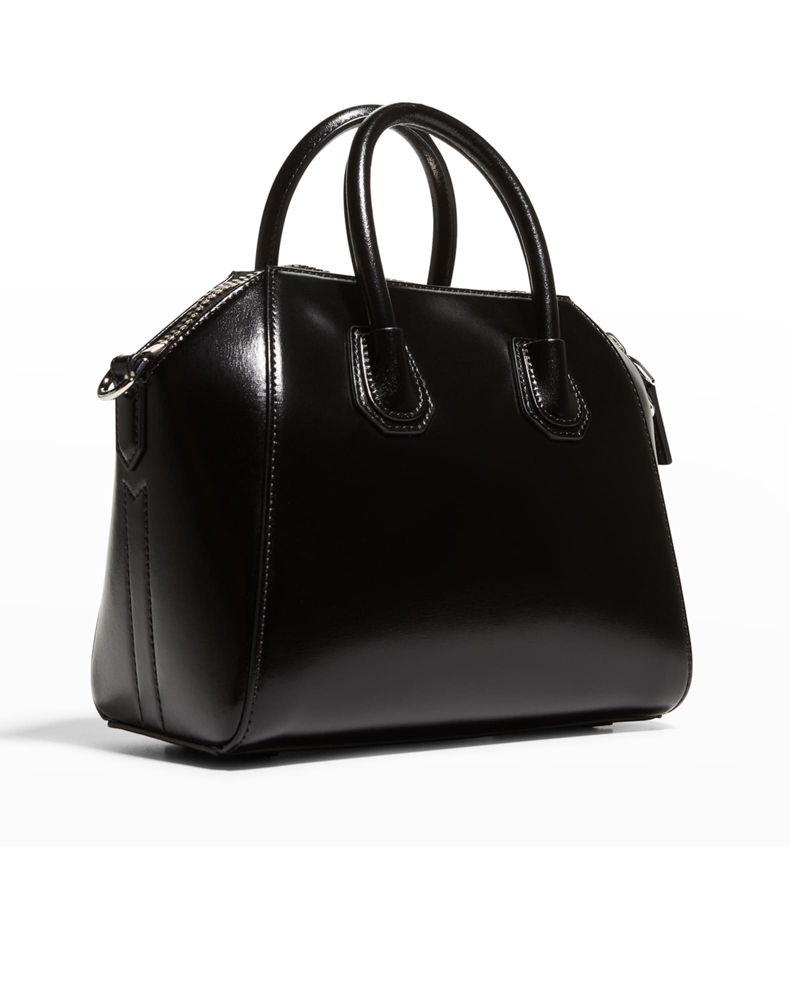 Antigona Mini Top Handle Bag in Box Leather