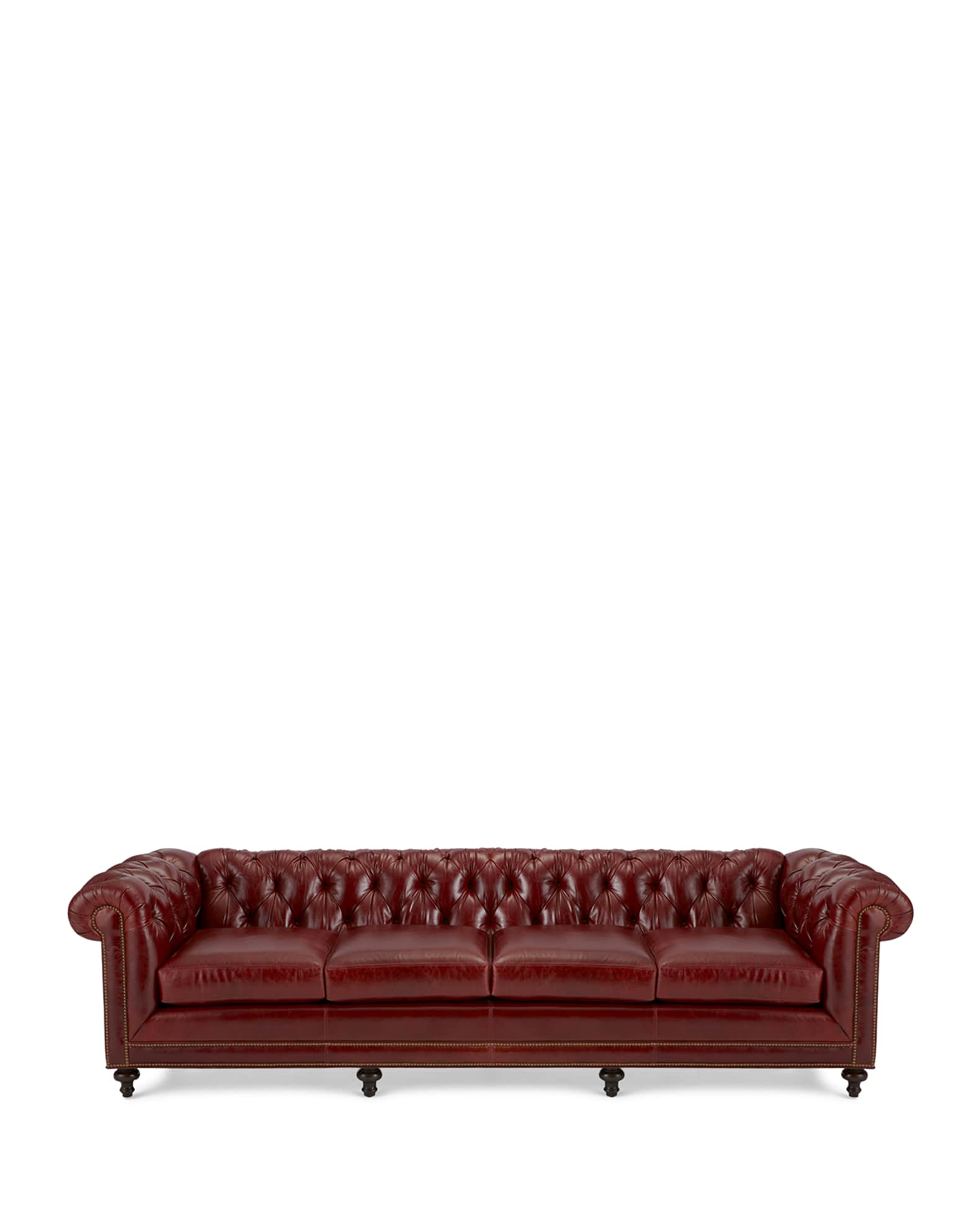 Davidson 119" Four-Cushion Chesterfield Sofa 1