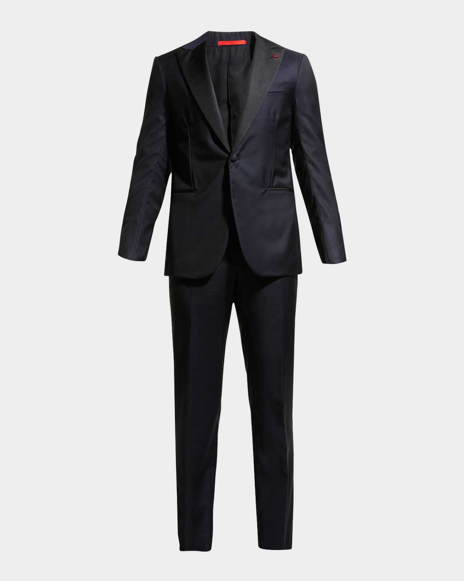 Two-Piece Tuxedo Suit, Navy 0